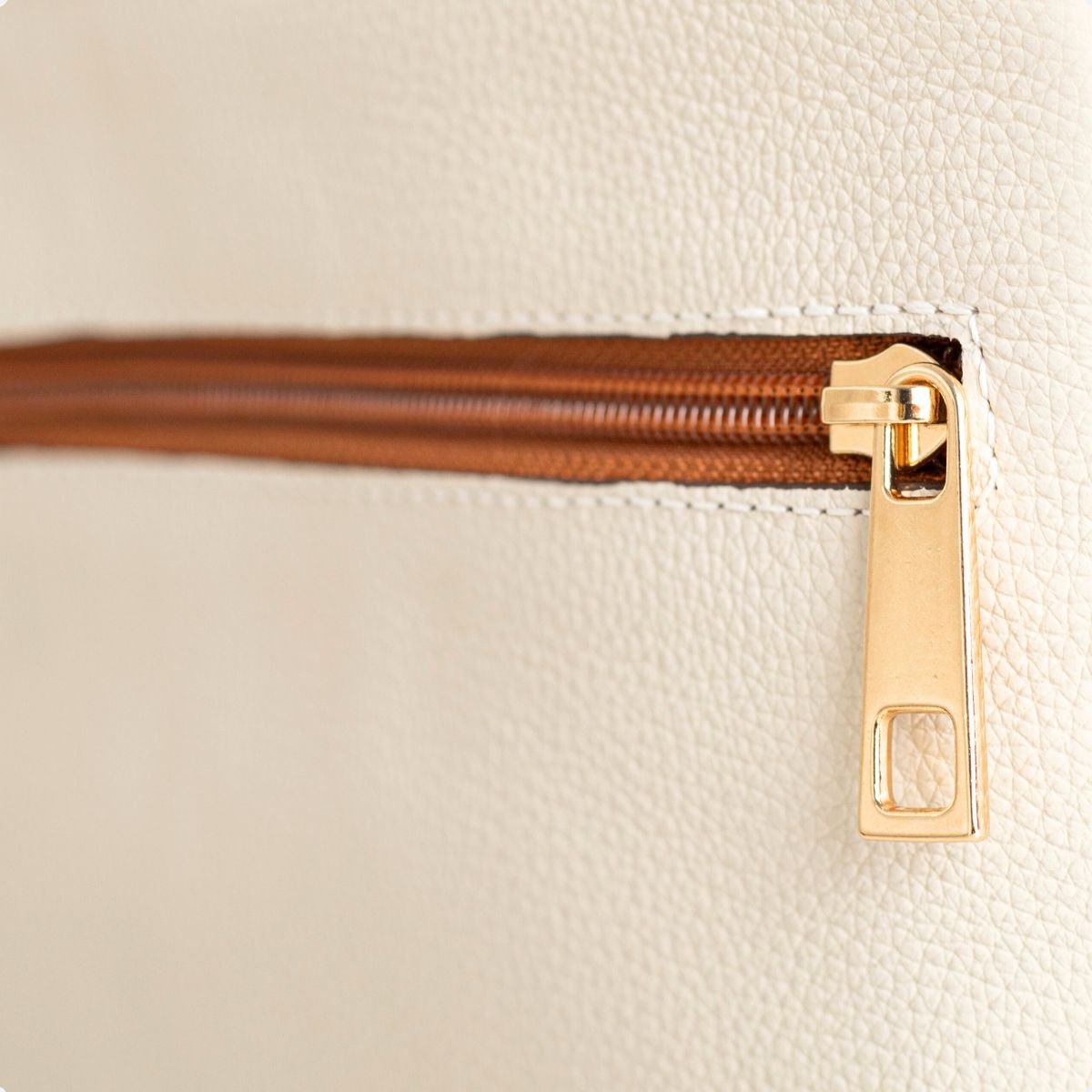 Bolsa Florença Bicolor Dm Off-White Com Caramelo Off White/Caramelo 7