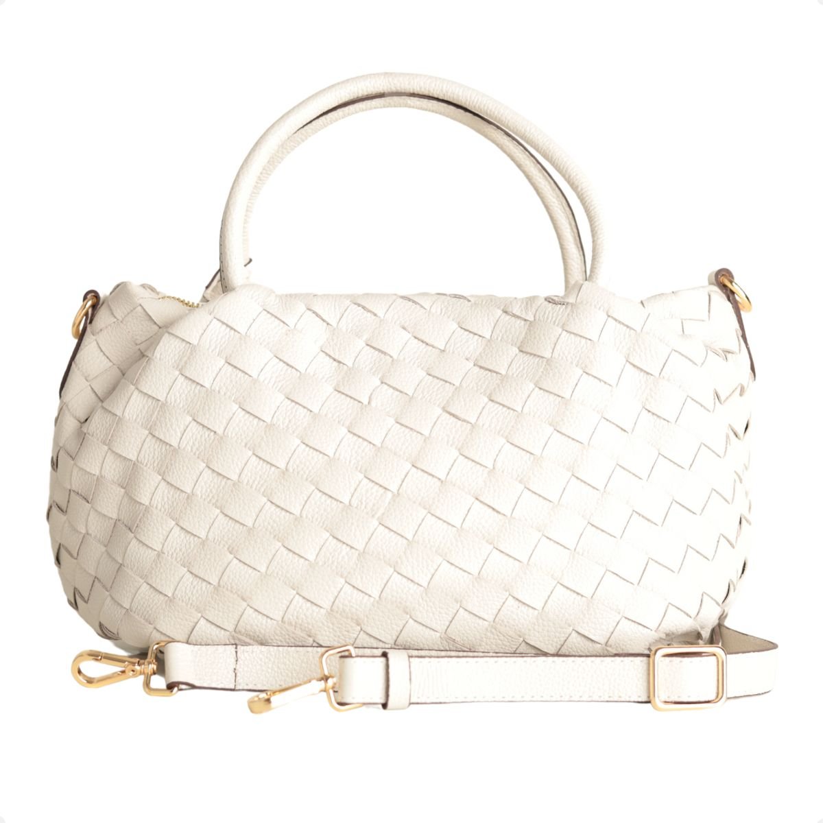 Bolsa Capri Trançada Dm Off-White Off White 5