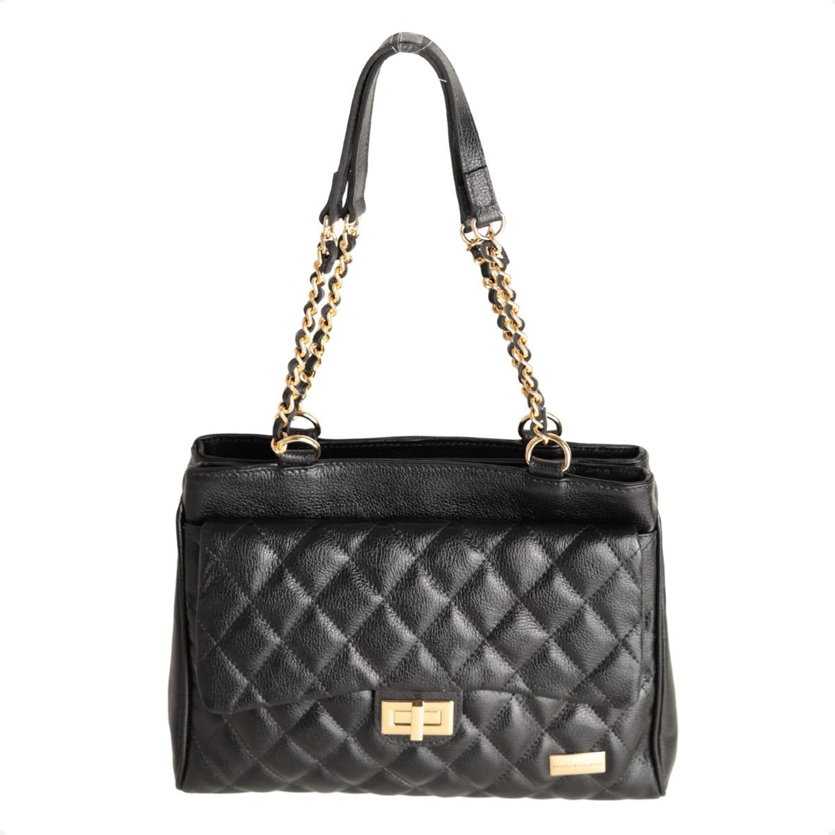 Bolsa Cannes Dm Matelassê Preto Preto 6