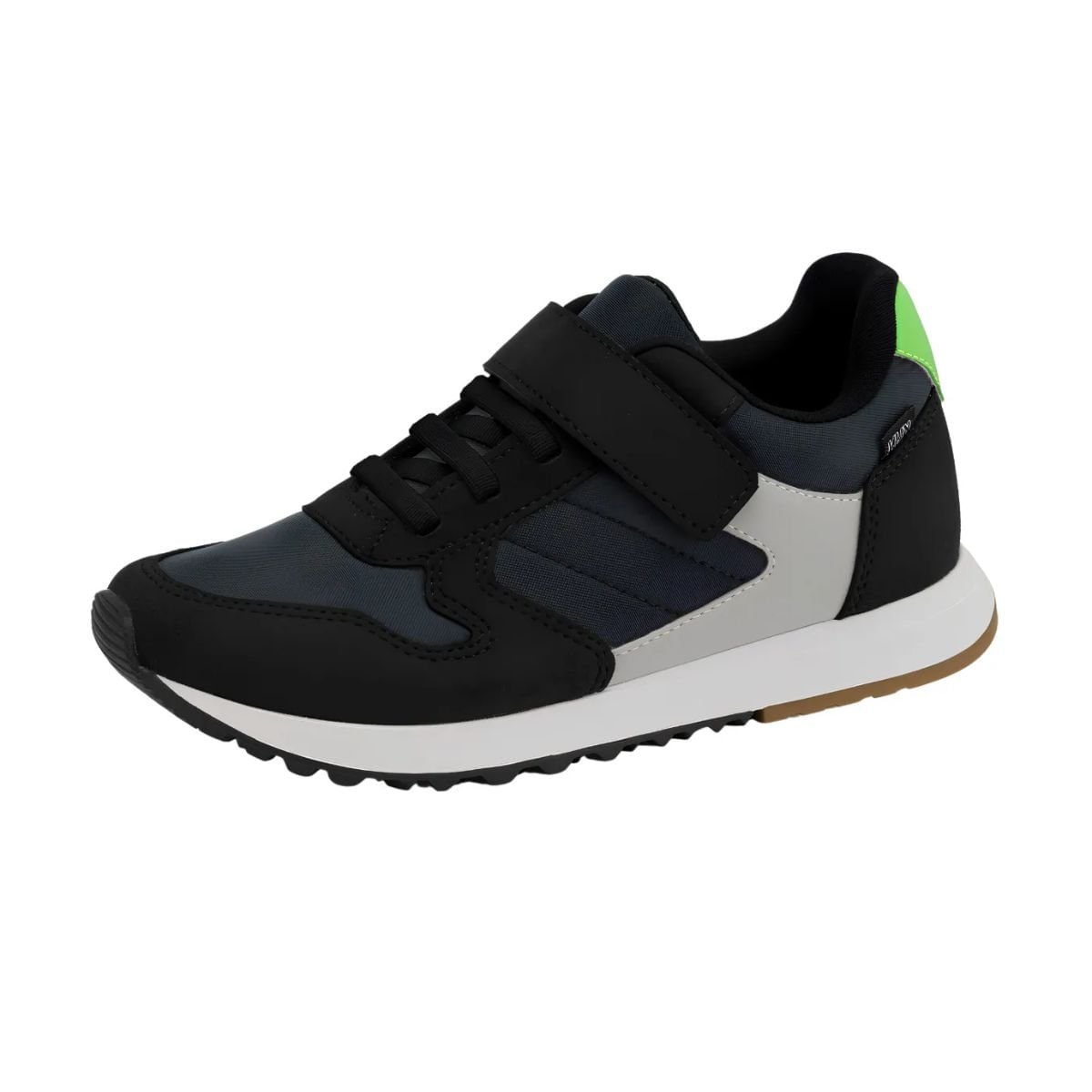 Tênis Running Infantil Klin Walk Kids Chumbo E Preto Grafite/Preto 4