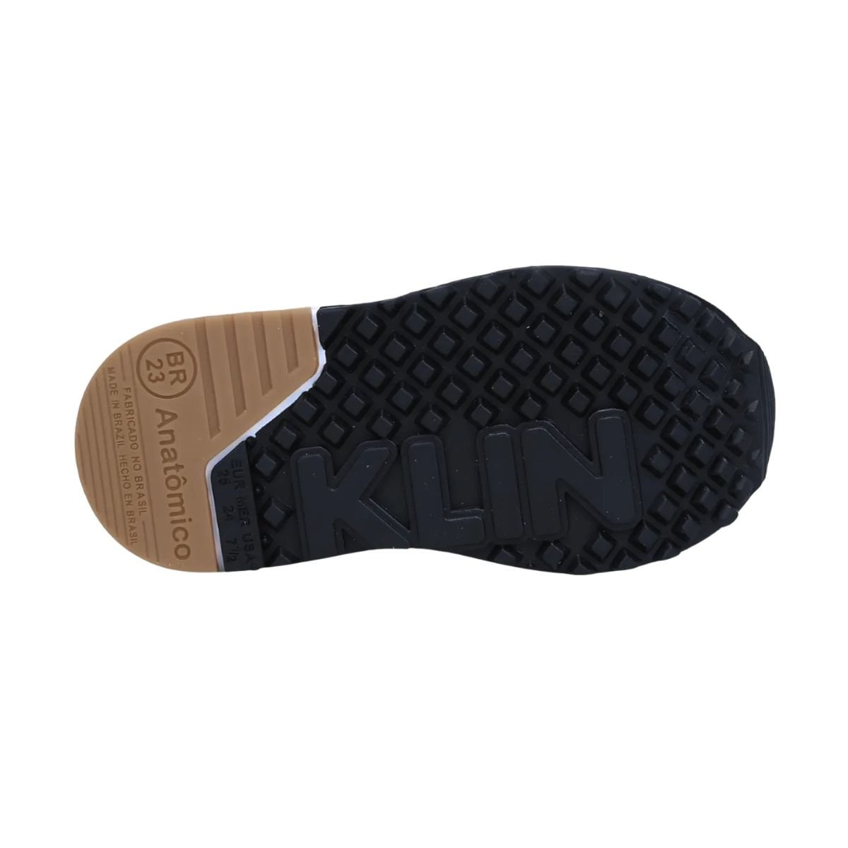 Tênis Running Infantil Klin Walk Kids Chumbo E Preto Grafite/Preto 5