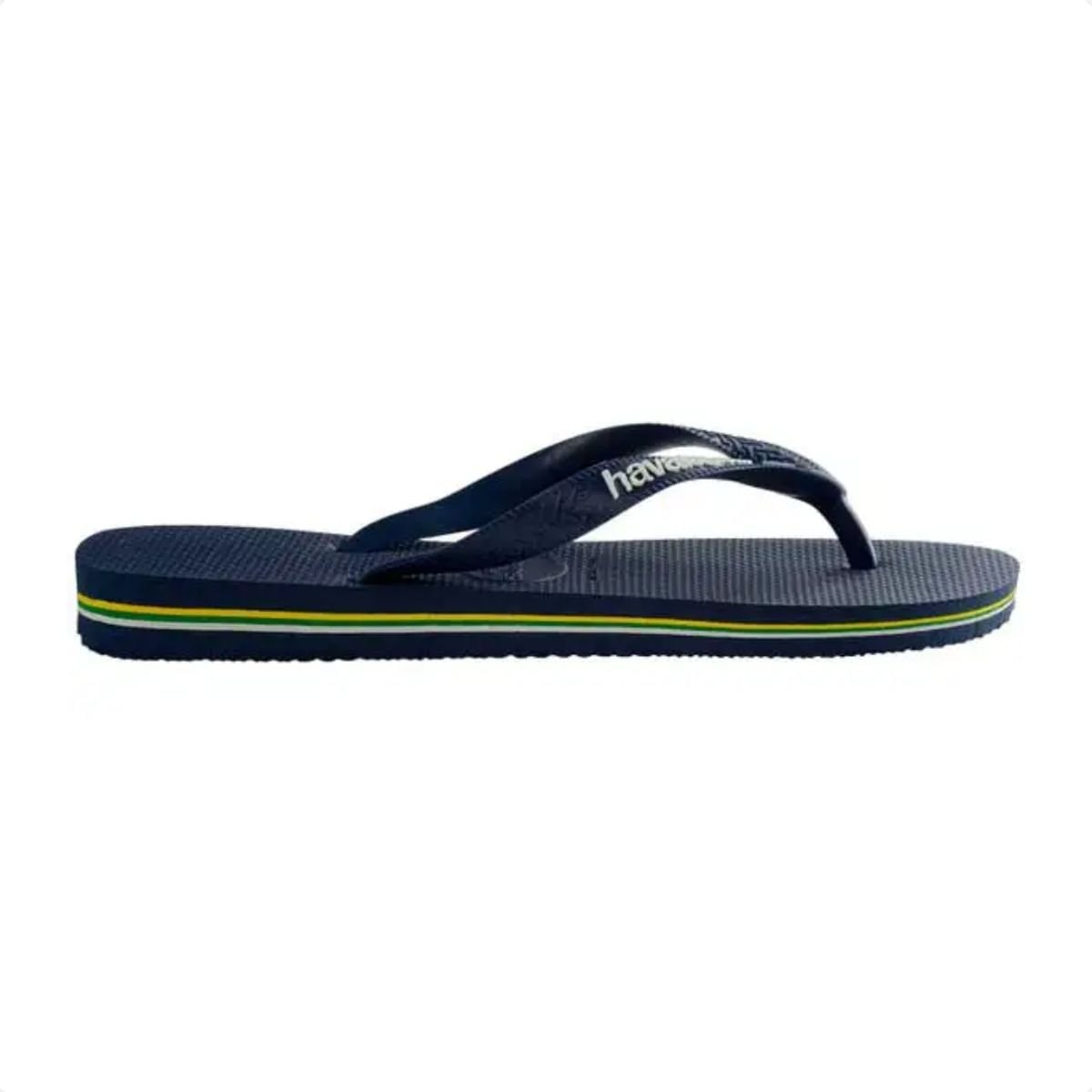 Chinelo Adulto Masculino Dedo Havaianas Brasil Logo Azul