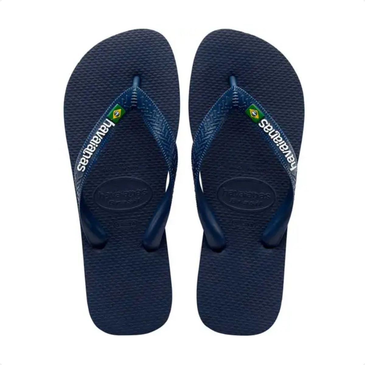 Chinelo Adulto Masculino Dedo Havaianas Brasil Logo Azul Azul Marinho 2