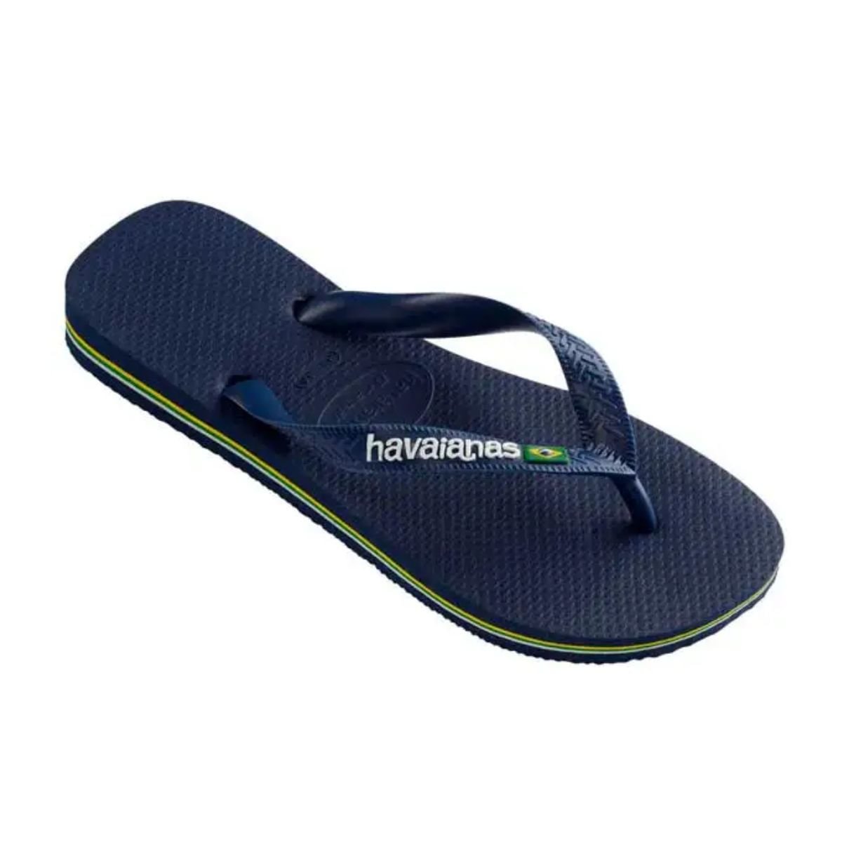 Chinelo Adulto Masculino Dedo Havaianas Brasil Logo Azul Azul Marinho 3