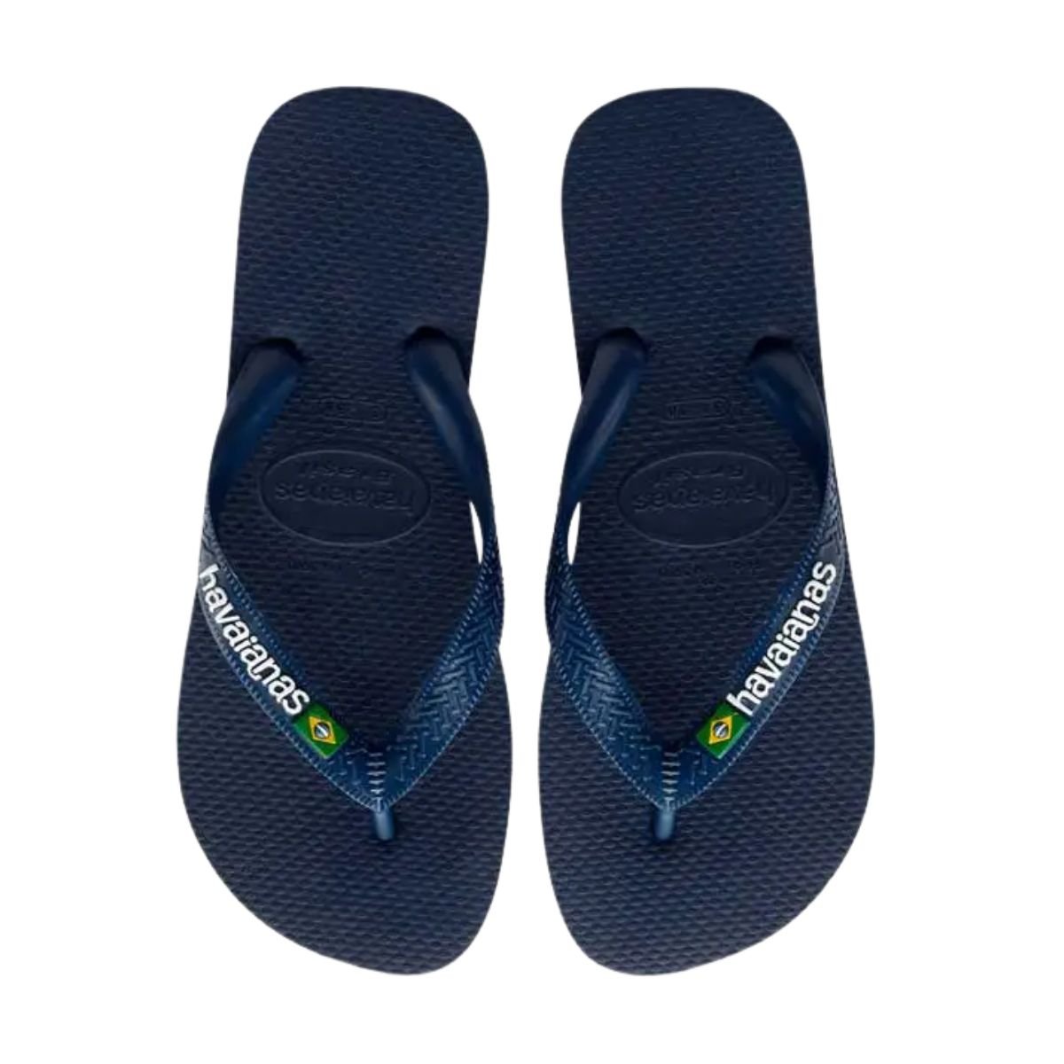 Chinelo Adulto Masculino Dedo Havaianas Brasil Logo Azul Azul Marinho 6