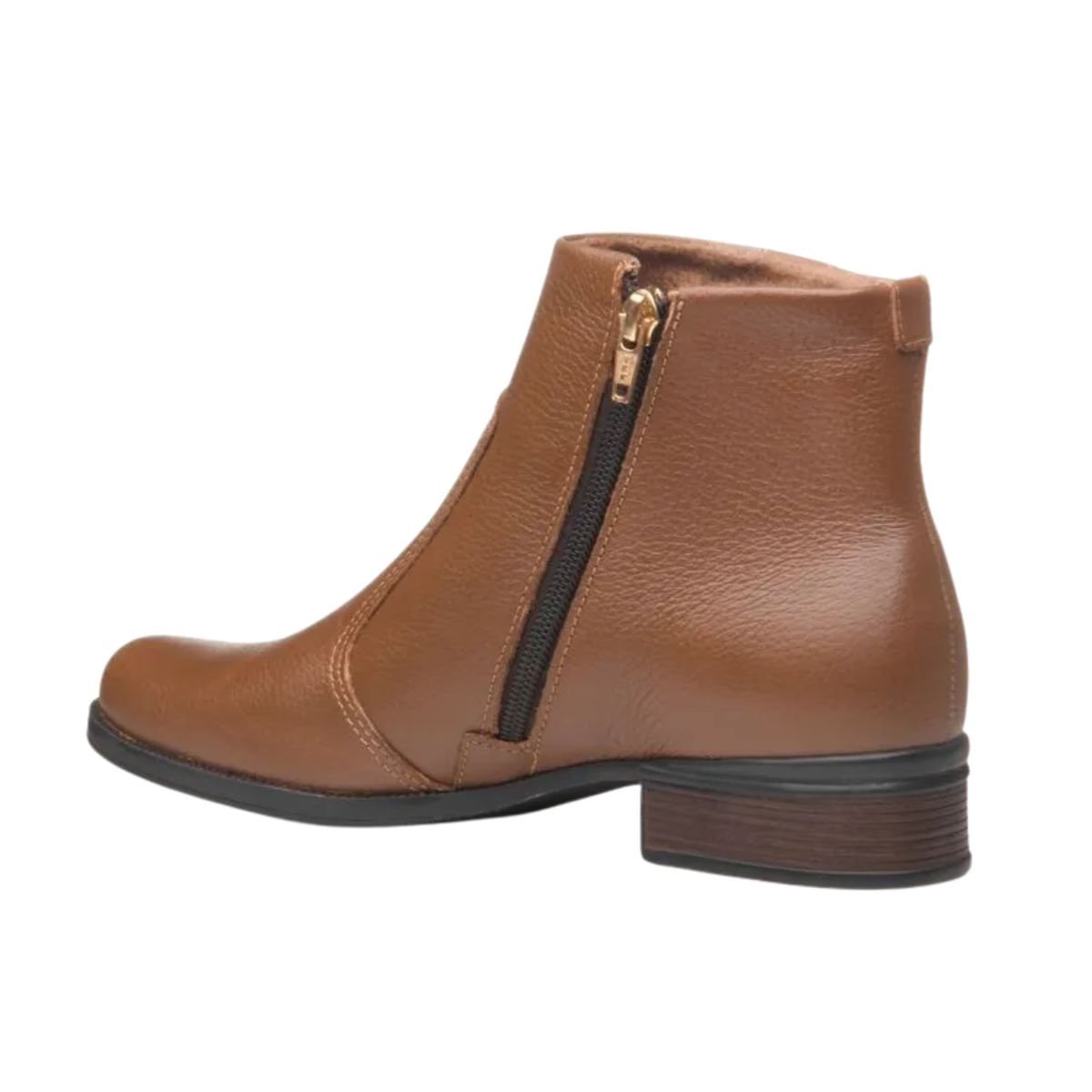 Bota Feminina Cano Baixo Diana Pegada Marrom Marrom 5