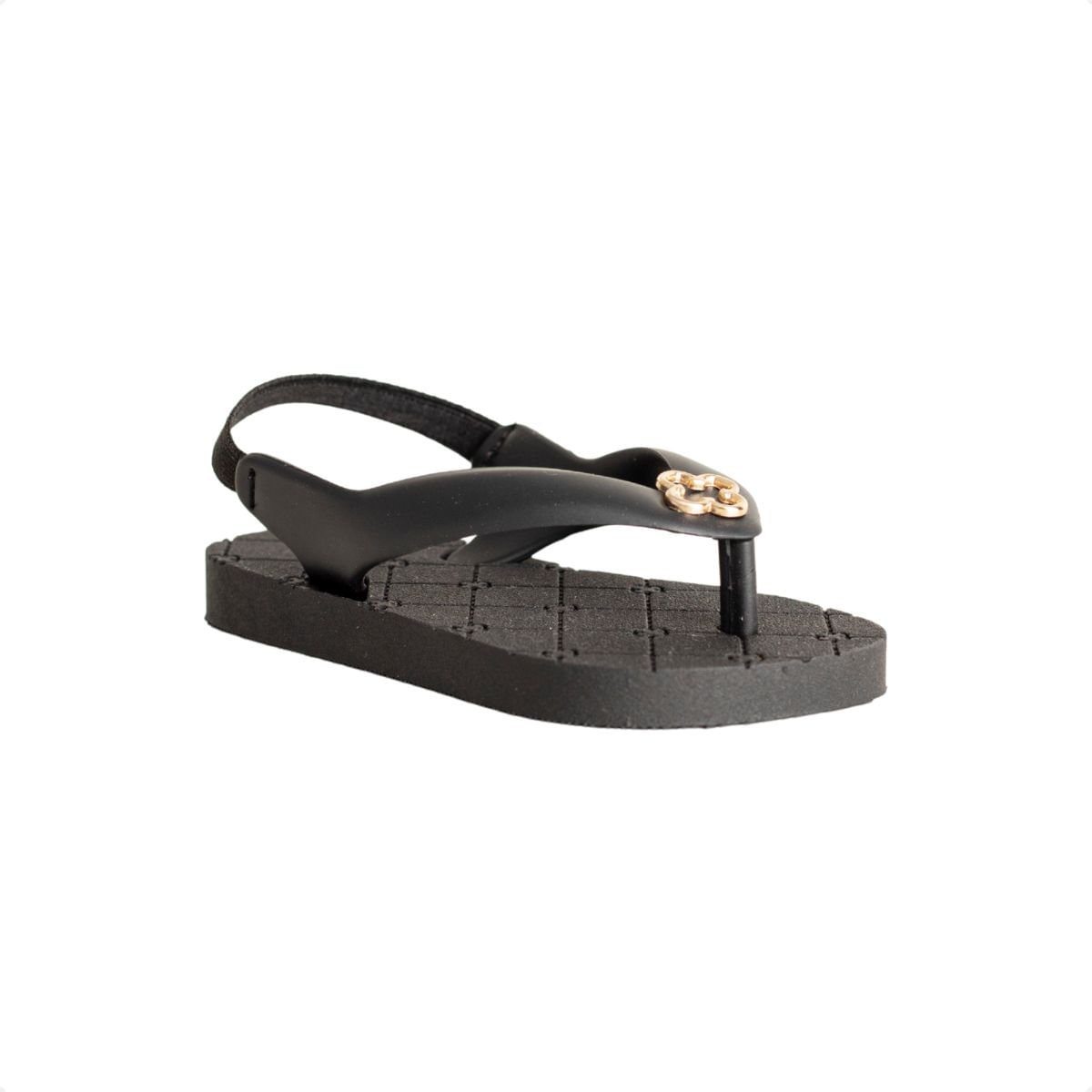 Chinelo Infantil Dedo Capodarte Preta Preto 2
