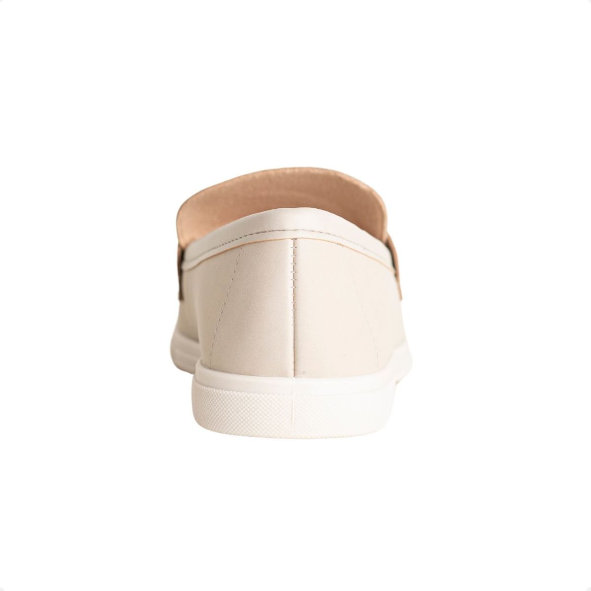 Sapato Feminino Mocassim Moleca Bege 4