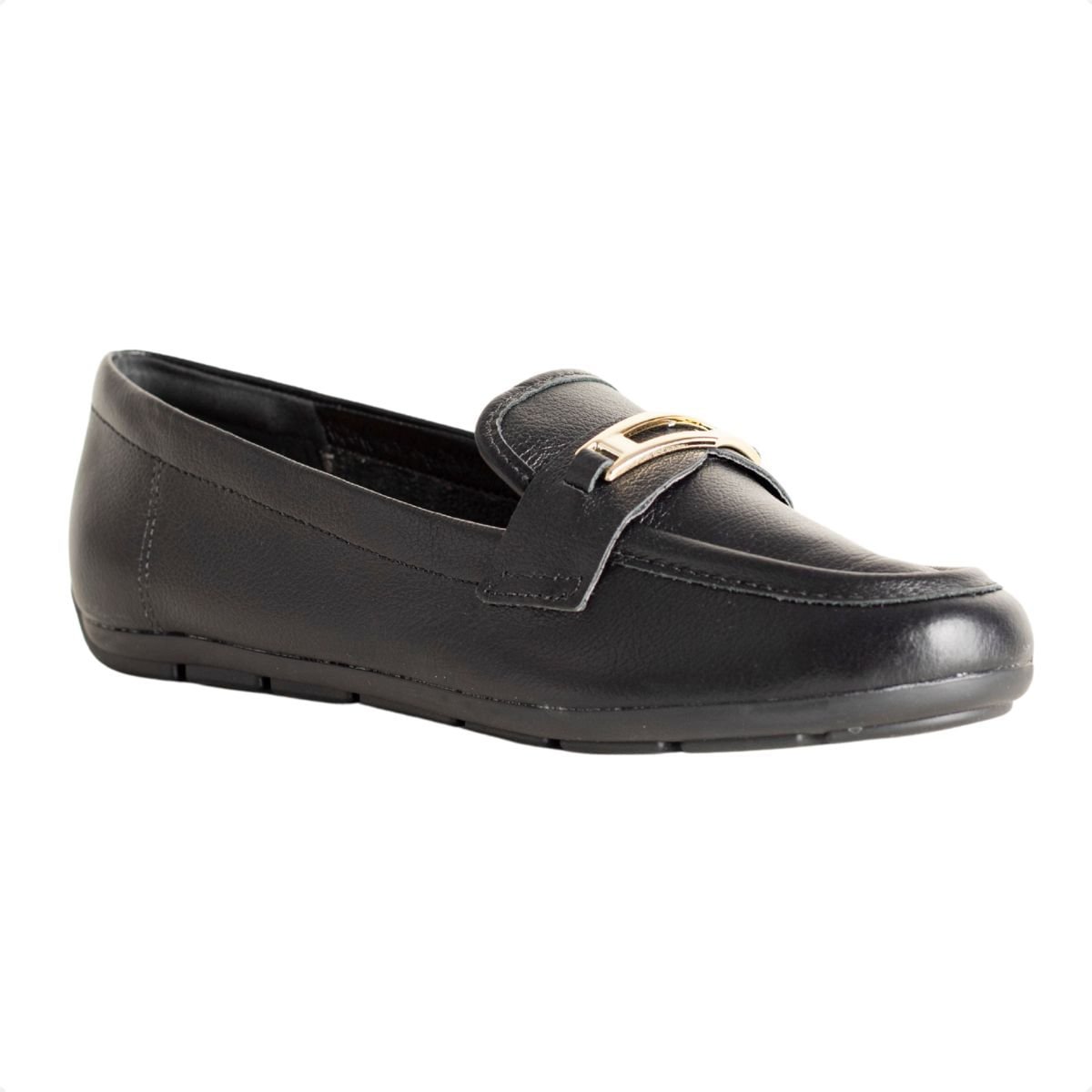 Sapato Fem Mocassim Comfortflex Preto 2