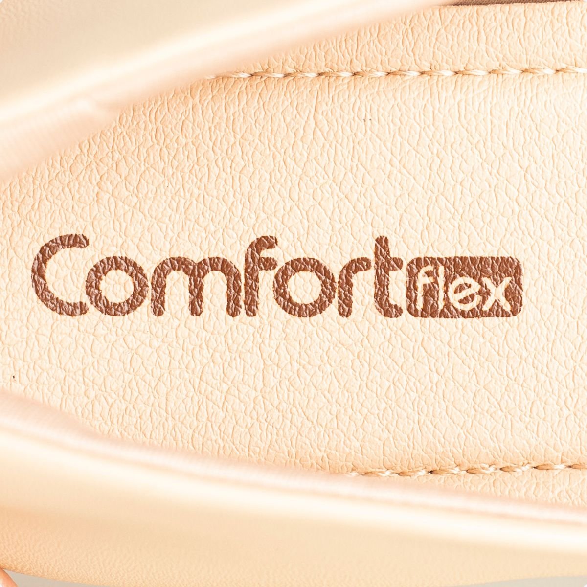 Sapatilha Feminina Bico Redondo Comfortflex Bege Palha 3