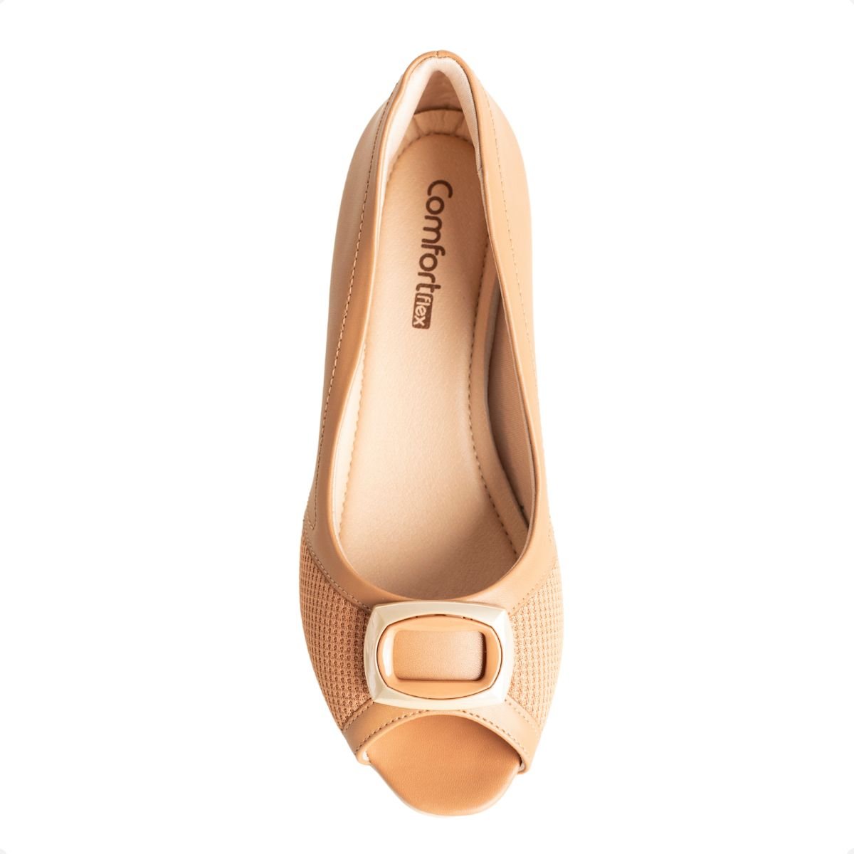 Sapato Feminino Salto Comfortflex Camel 6