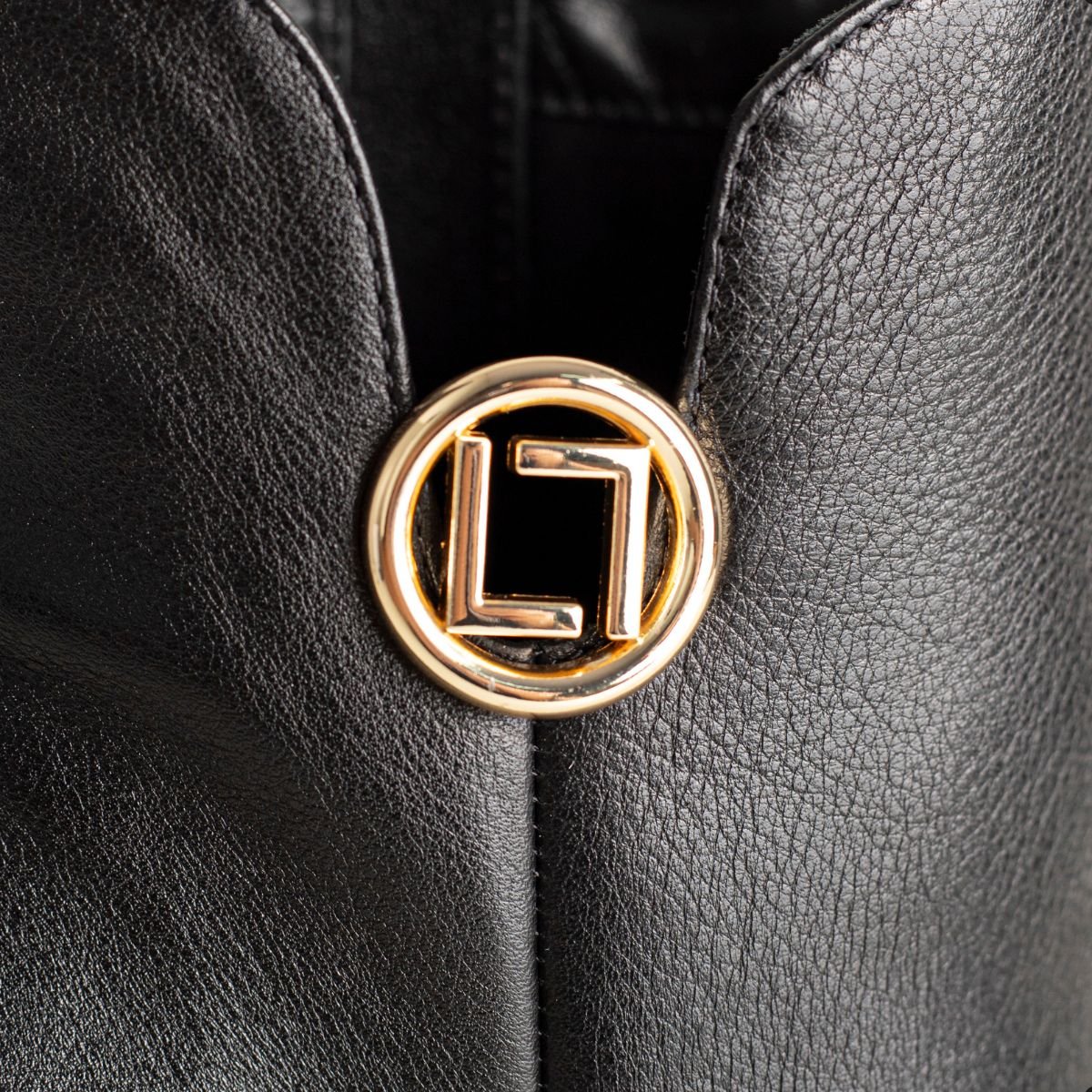Bota Fem Cano Medio Luz Da Lua Preto 3
