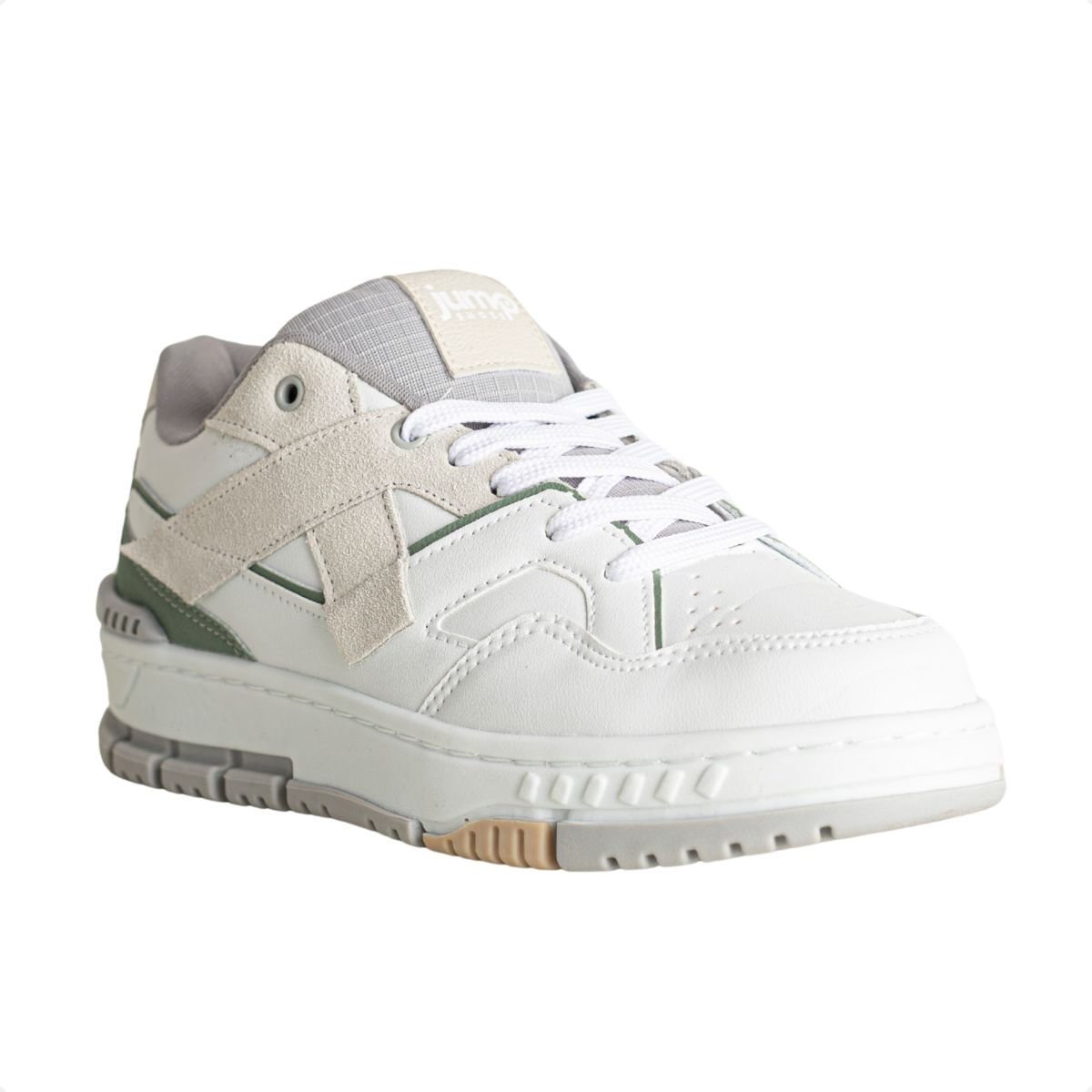 Tênis Jump Street Branco E Verde Branco 2