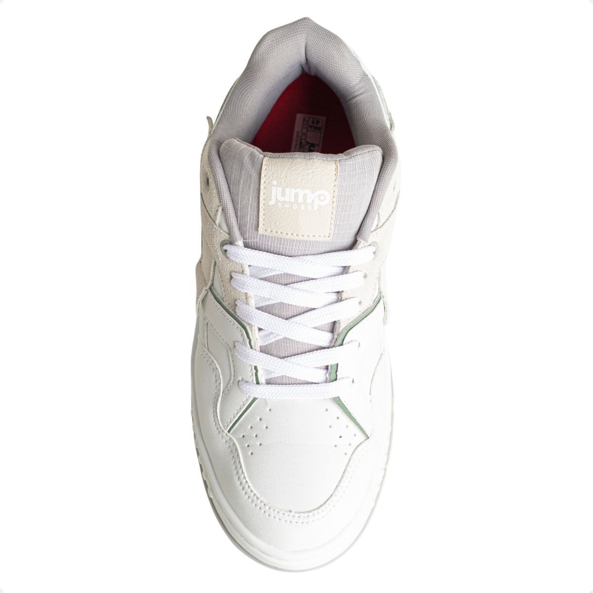 Tênis Jump Street Branco E Verde Branco 6