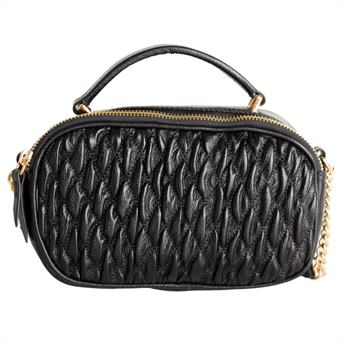 Bolsa Oval Preta Dm Obsession Preto 3