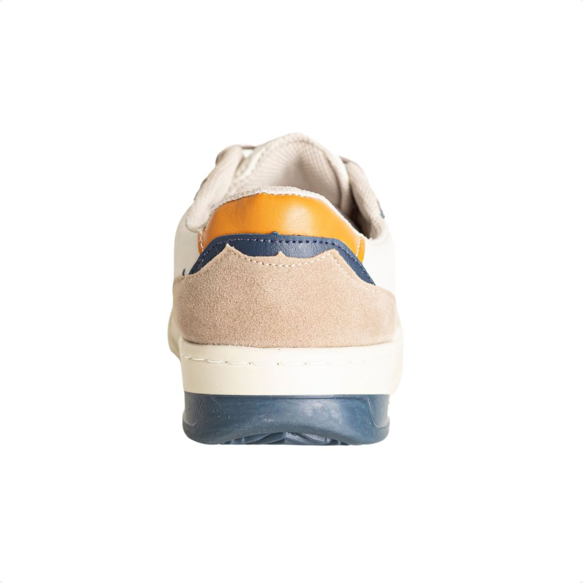 Sapatênis Infantil Enzo Ribeiro Offwhite Com Azul Marinho, Caramelo E Bege Off White 4