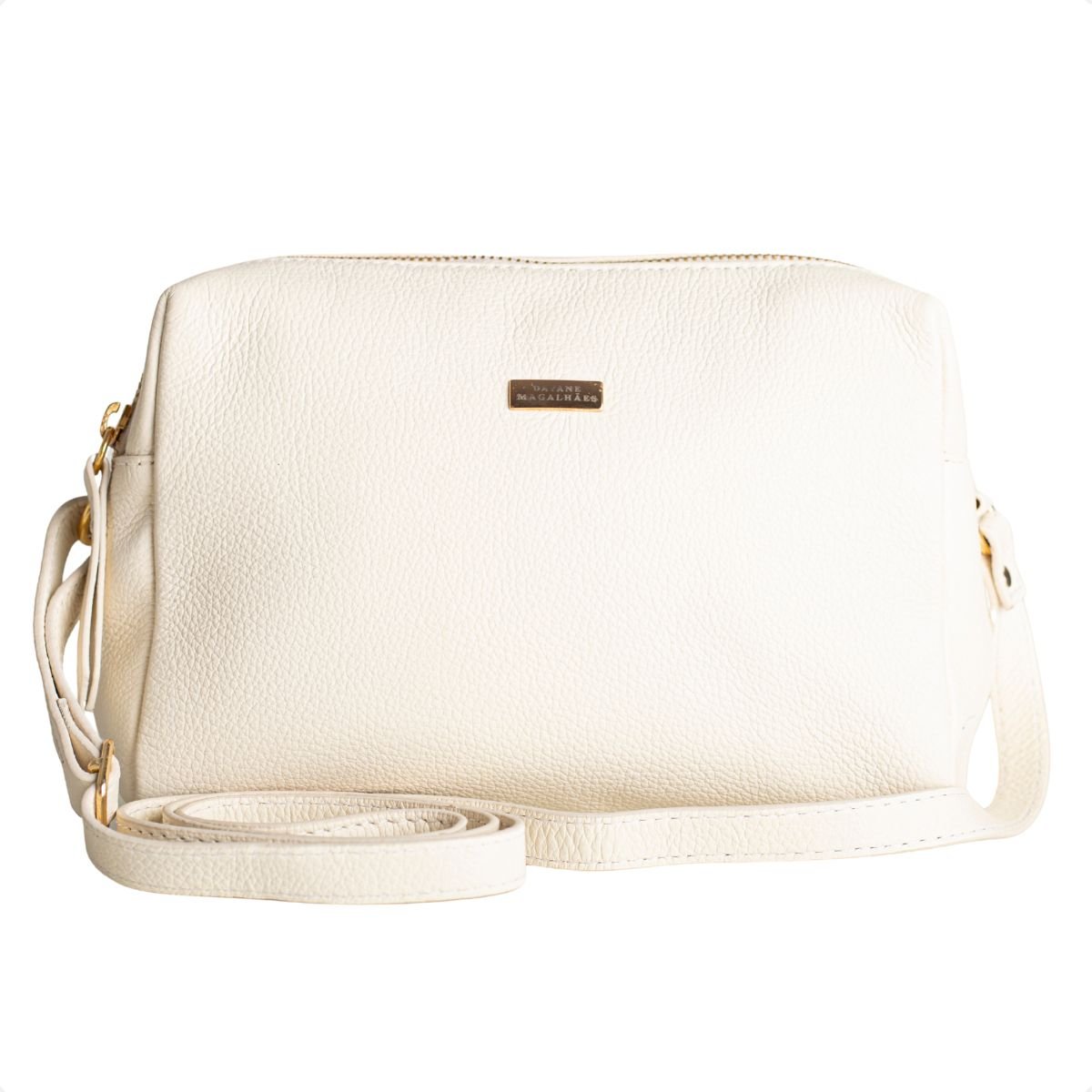 Bolsa Minimalista Transversal Lívia Off White Dm Off White 3