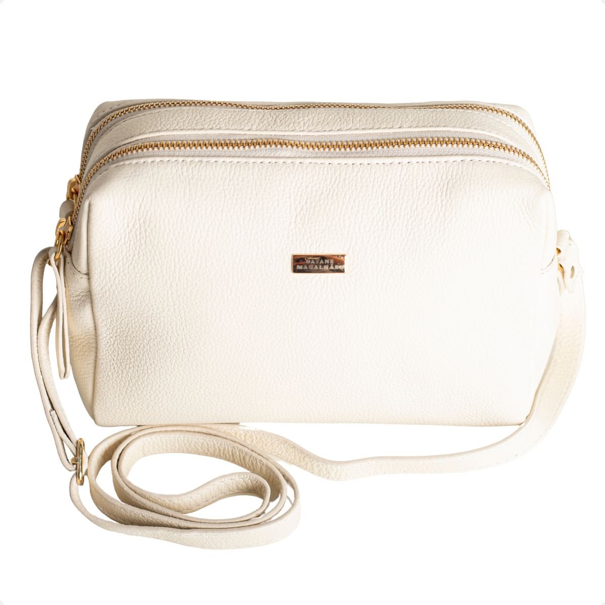 Bolsa Minimalista Transversal Lívia Off White Dm Off White 6