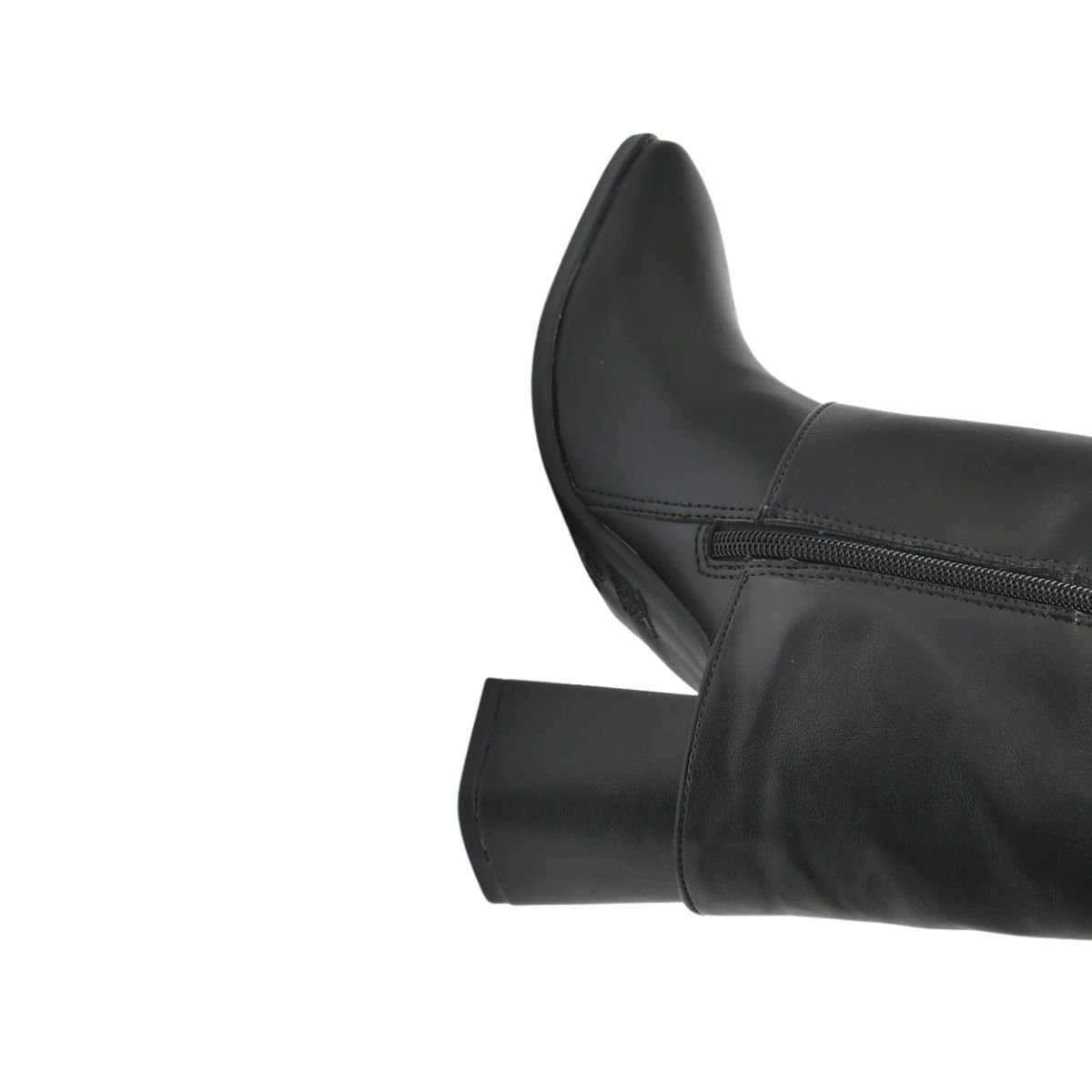 Bota Feminina Social Cano Médio Via Marte Preta Preto 7
