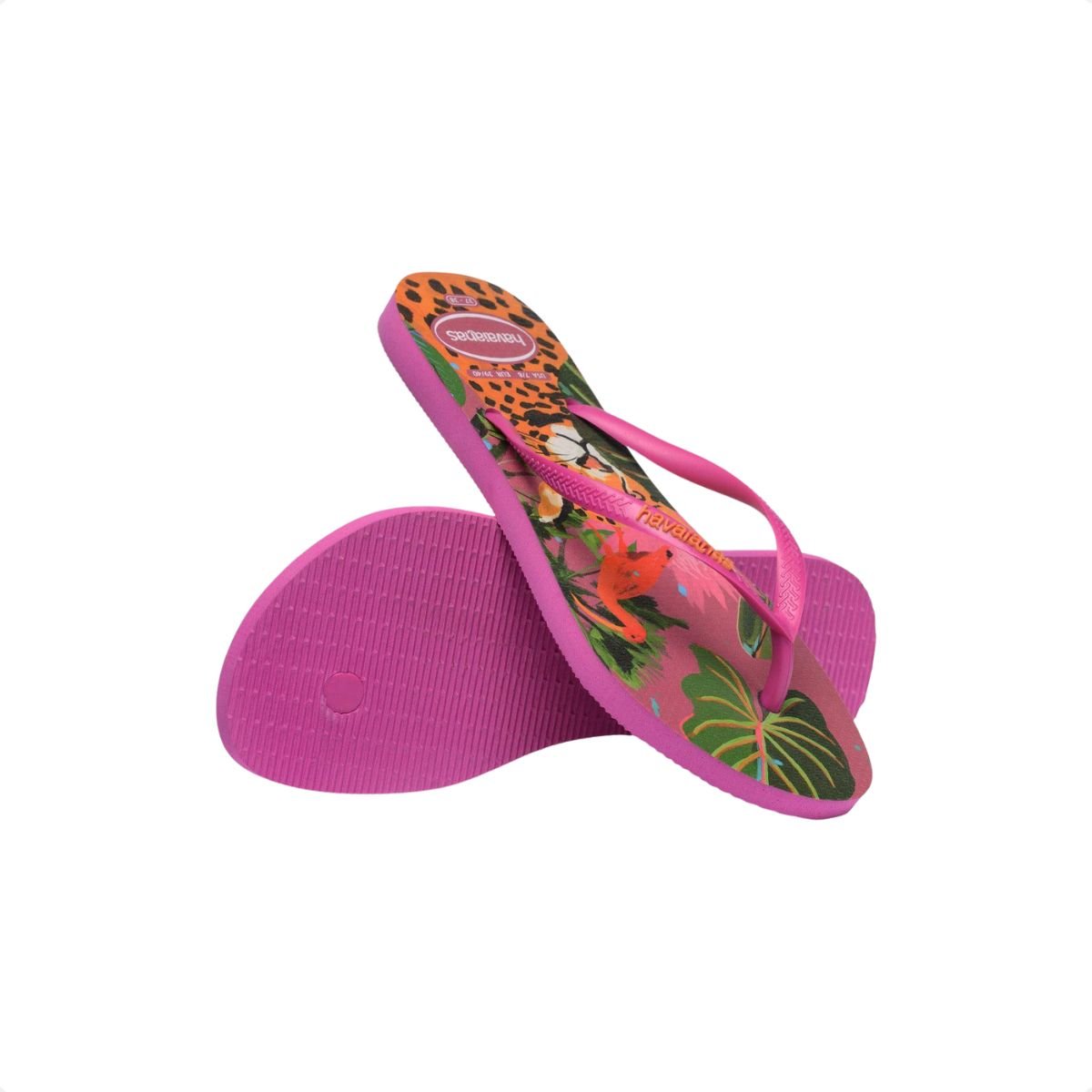 Chinelo Feminino Dedo Havaianas Slim Summer Bliss Rosa Rosa 5