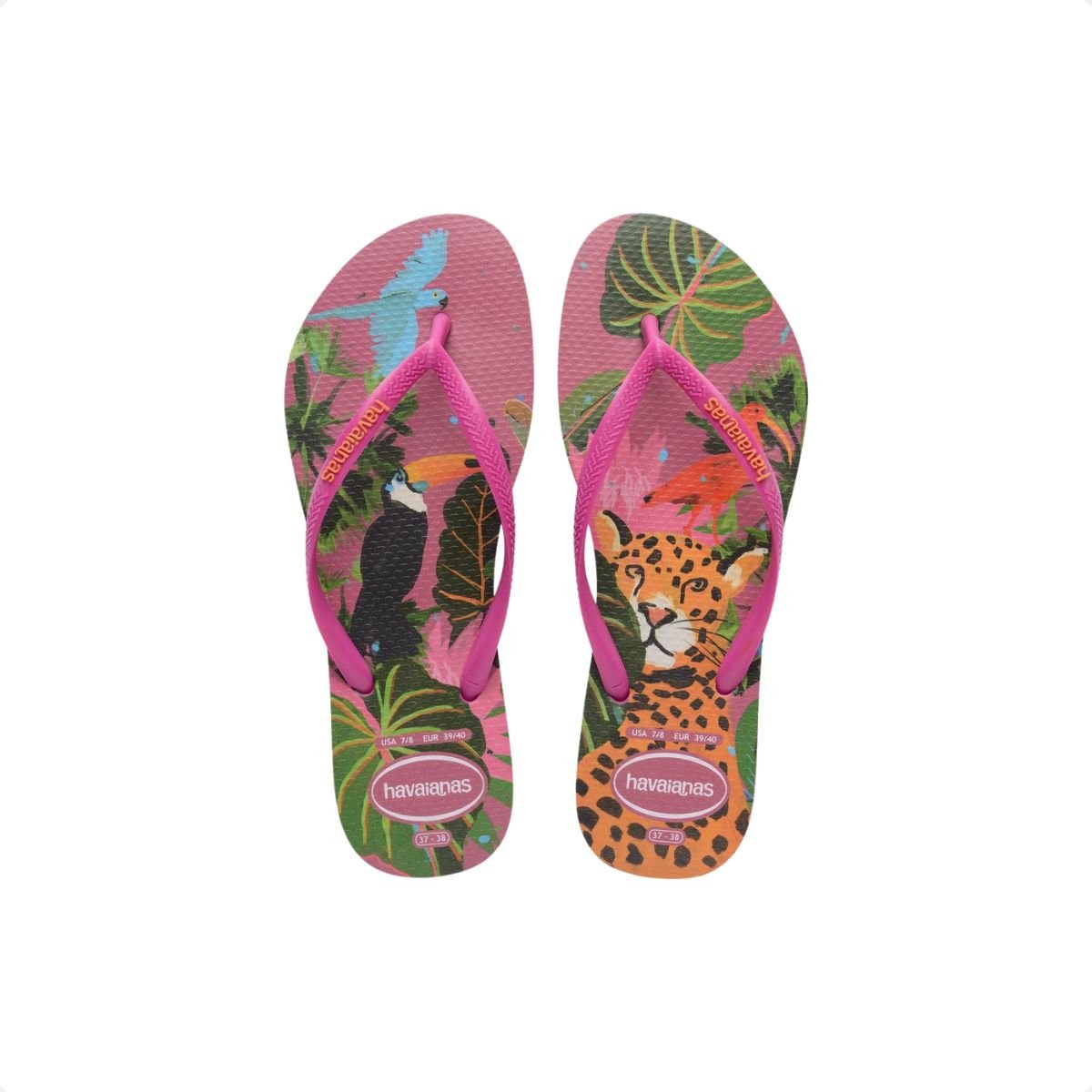 Chinelo Feminino Dedo Havaianas Slim Summer Bliss Rosa Rosa 6