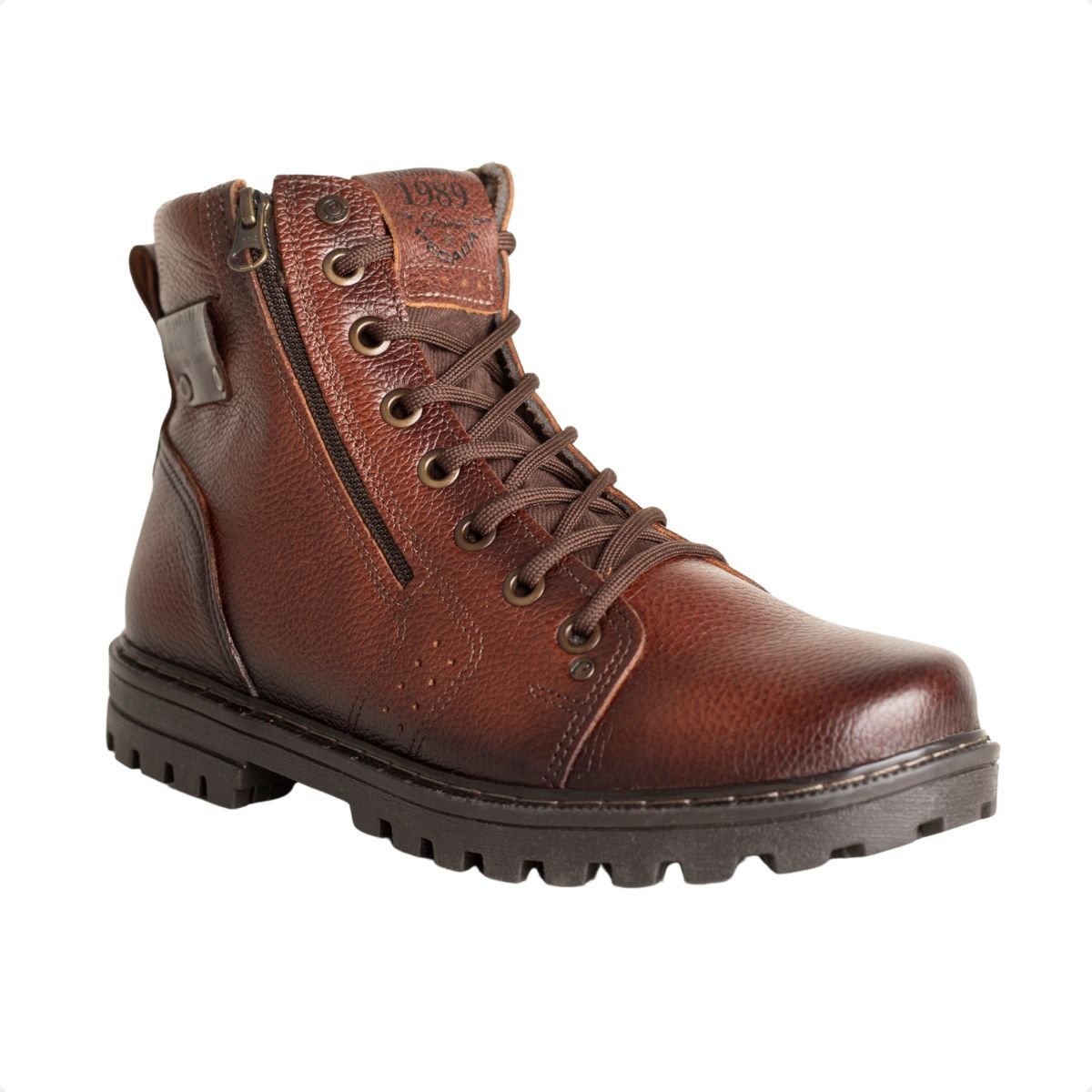 Bota Masculina Coturno Pegada Dubai Marrom Marrom 2