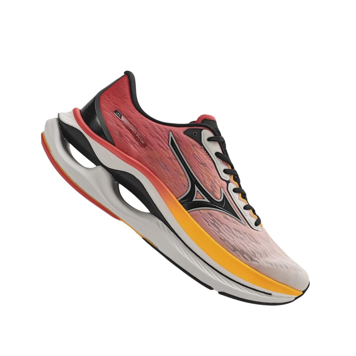 Tênis Running Masculino Mizuno Wave Creation 26 Rosa Vermelho/Laranja 7