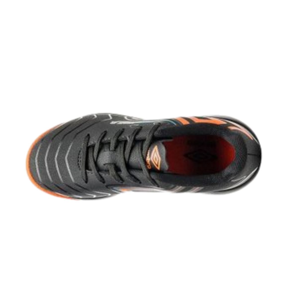 Chuteira Indoor Infantil Umbro Pro 5 Júnior Preta E Laranja Preto 6