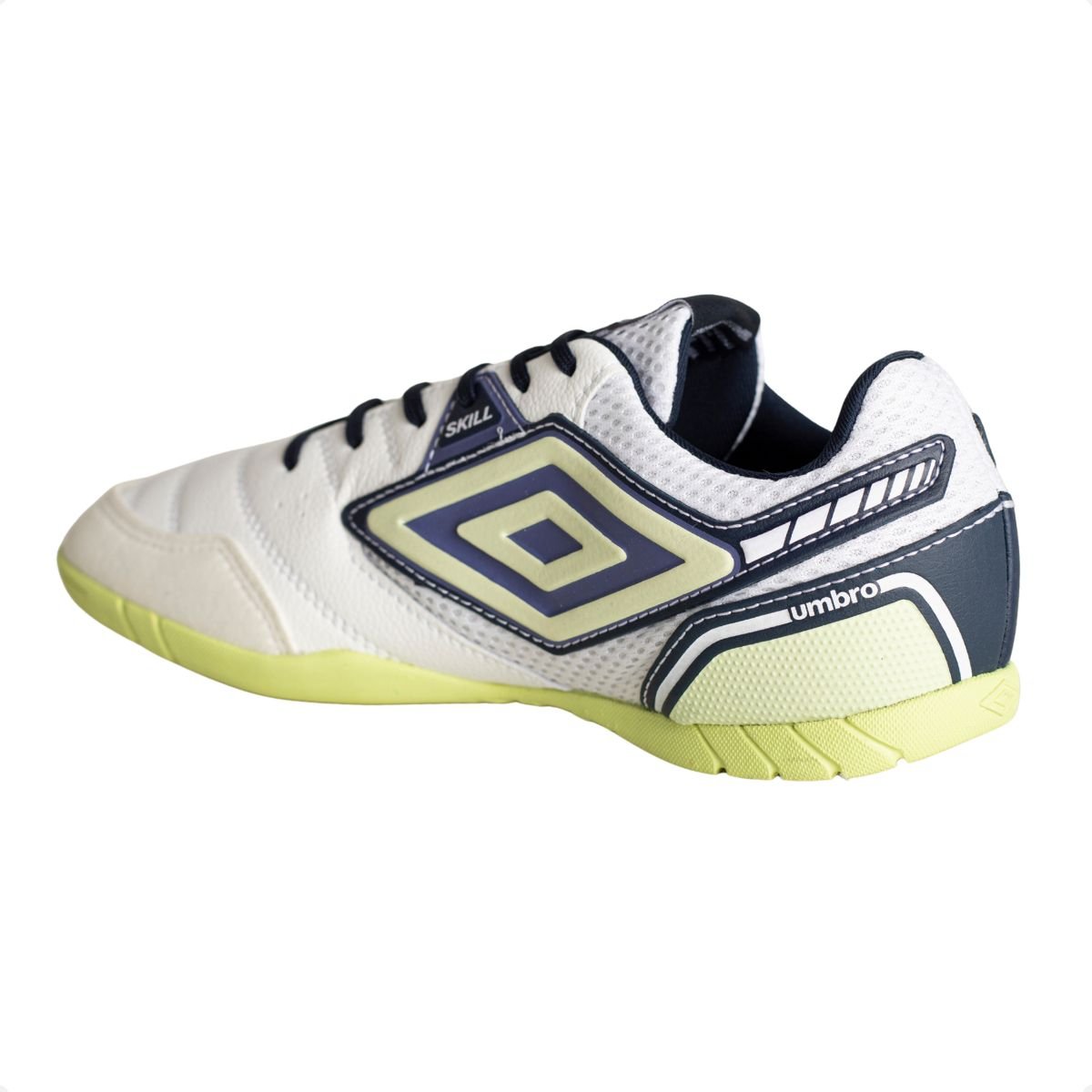 Chuteira Indoor Masculina Umbro Skill Branco Branco 5