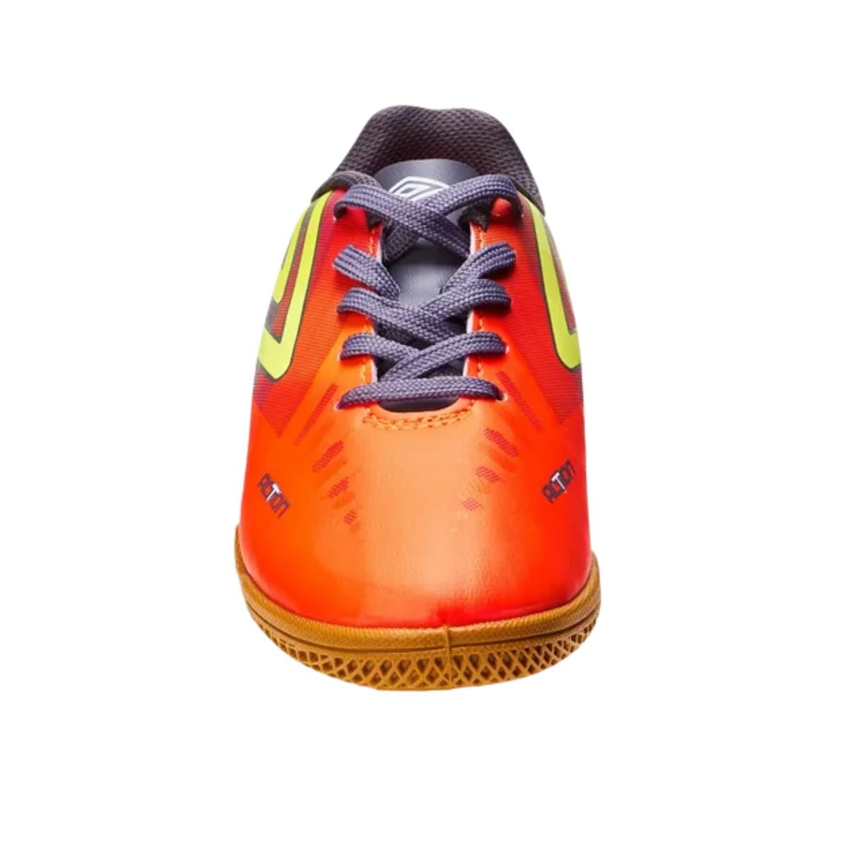 Chuteira Indoor Infantil Umbro Action Júnior Laranja Laranja 6