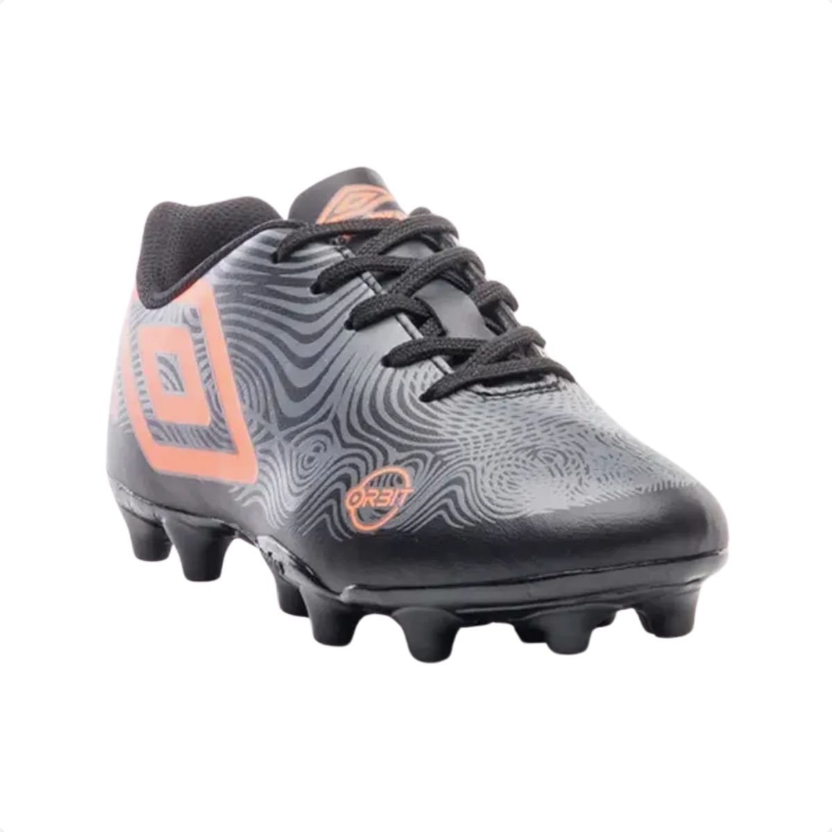 Chuteira Campo Infantil Umbro Orbit Junior Preta Preto 2