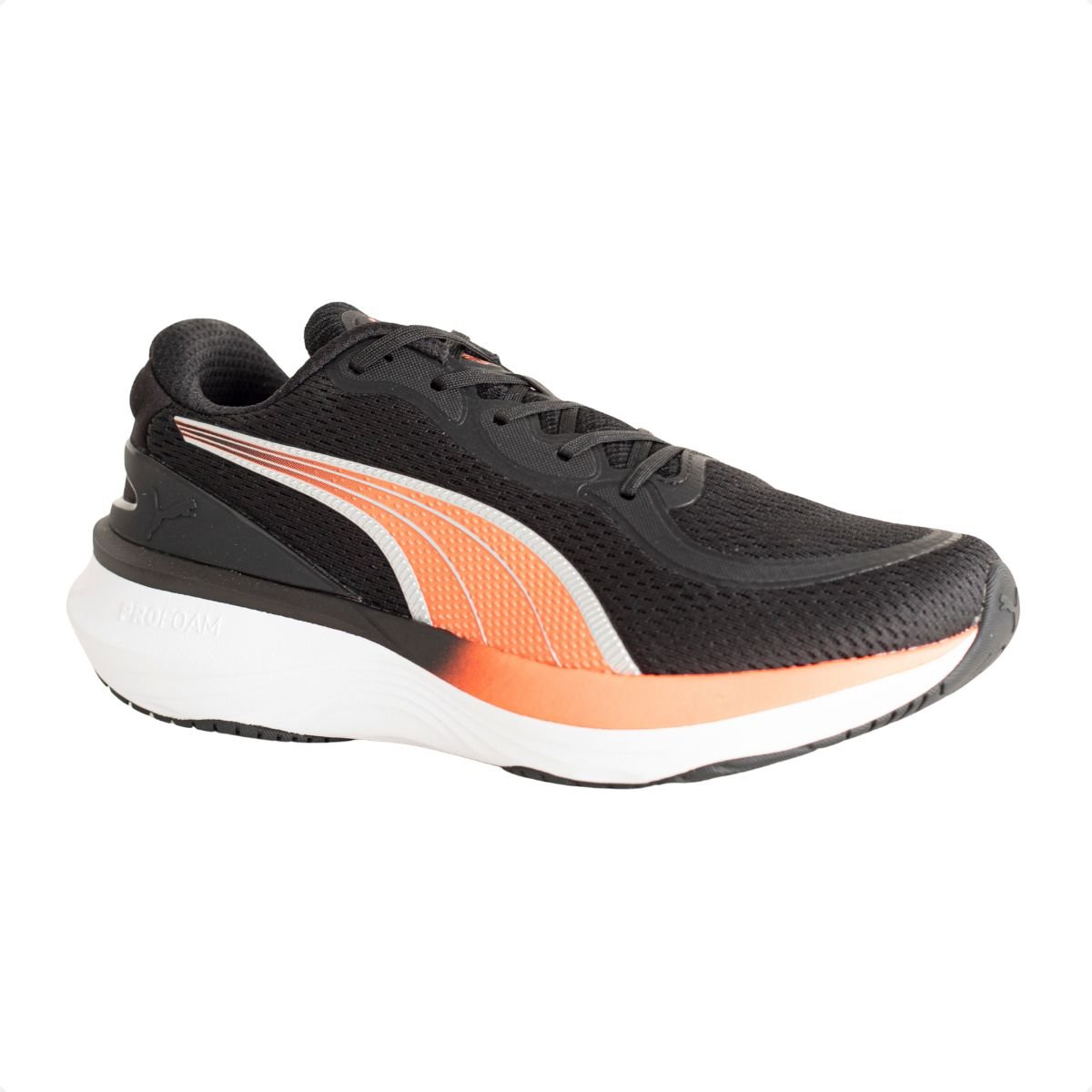 Tênis Running Masculino Puma Scend Pro 2 Preto Preto/Laranja 2