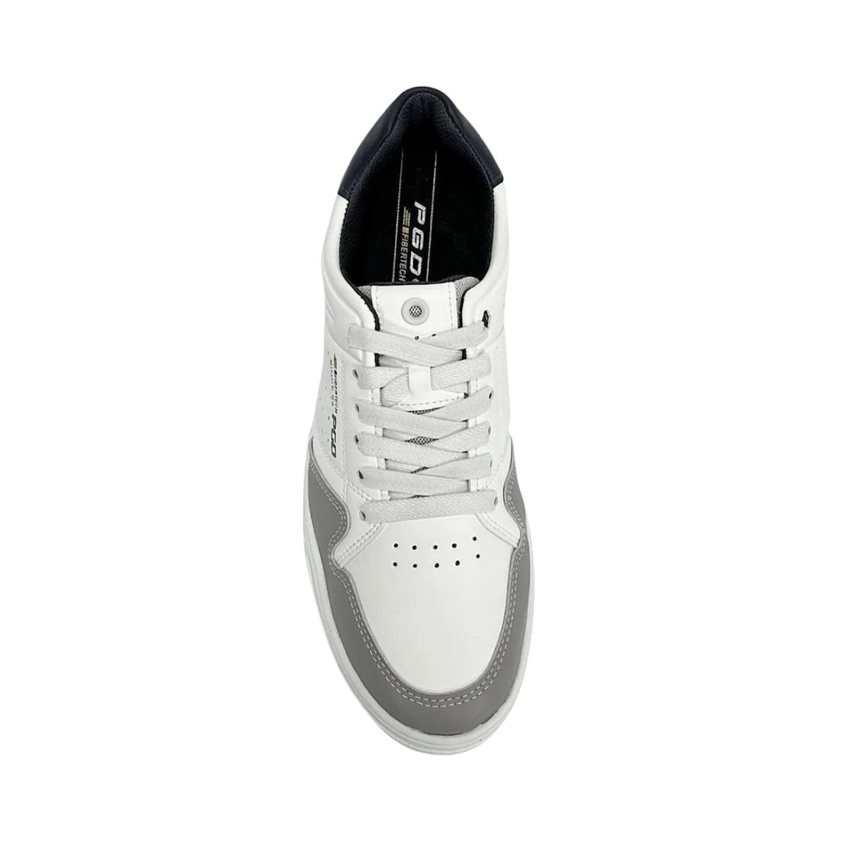 Sapatênis Masculino Em Microfibra Pegada Branco Branco 3
