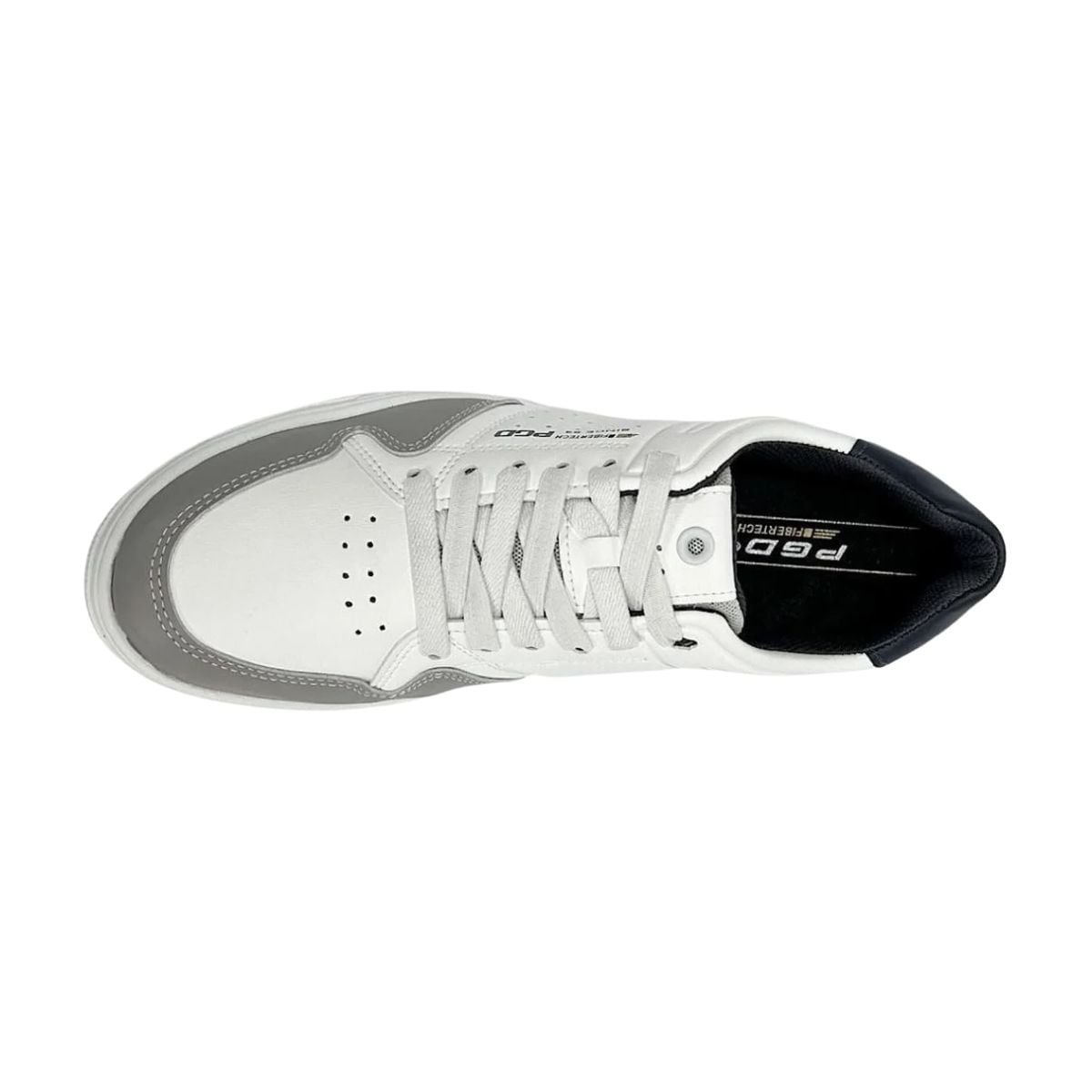 Sapatênis Masculino Em Microfibra Pegada Branco Branco 6