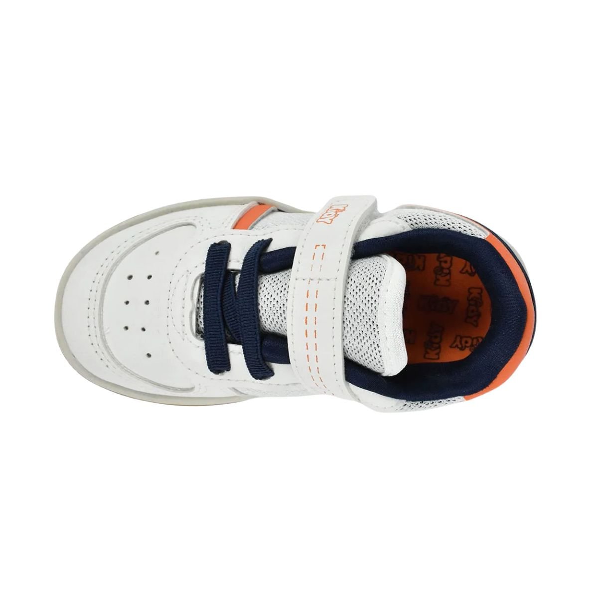 Sapatênis Infantil Social Kidy Branco E Azul Branco 6