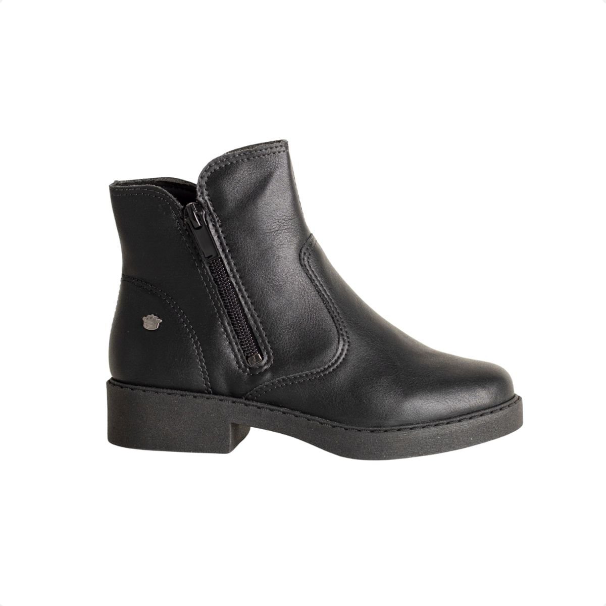Bota Infantil Cano Curto Pink Cats Preta