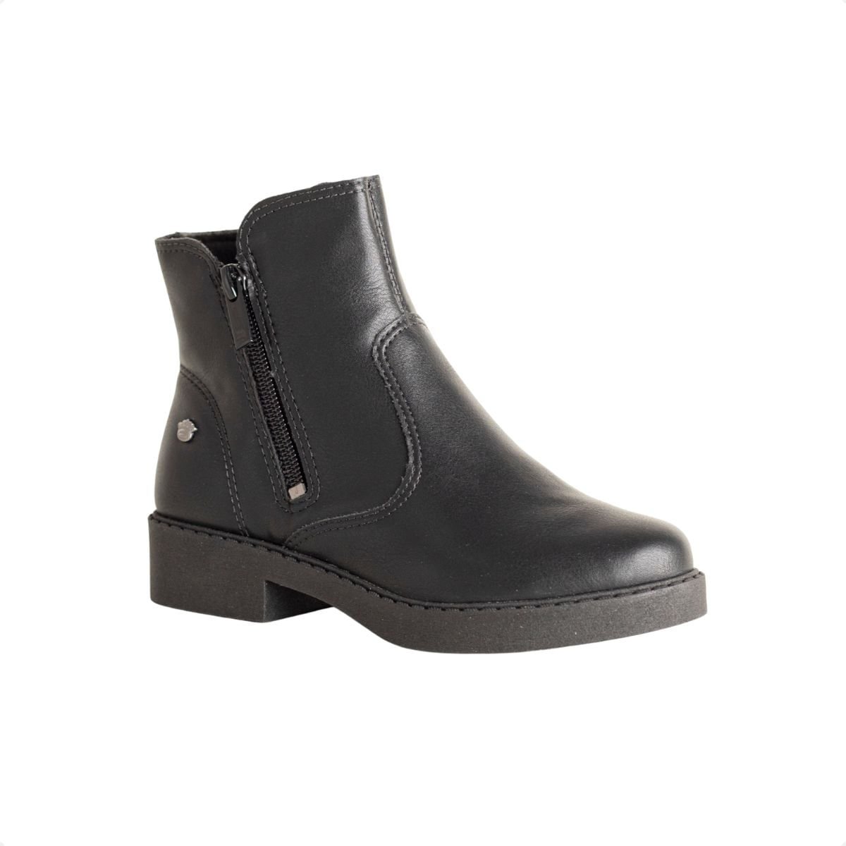 Bota Infantil Cano Curto Pink Cats Preta Preto 2
