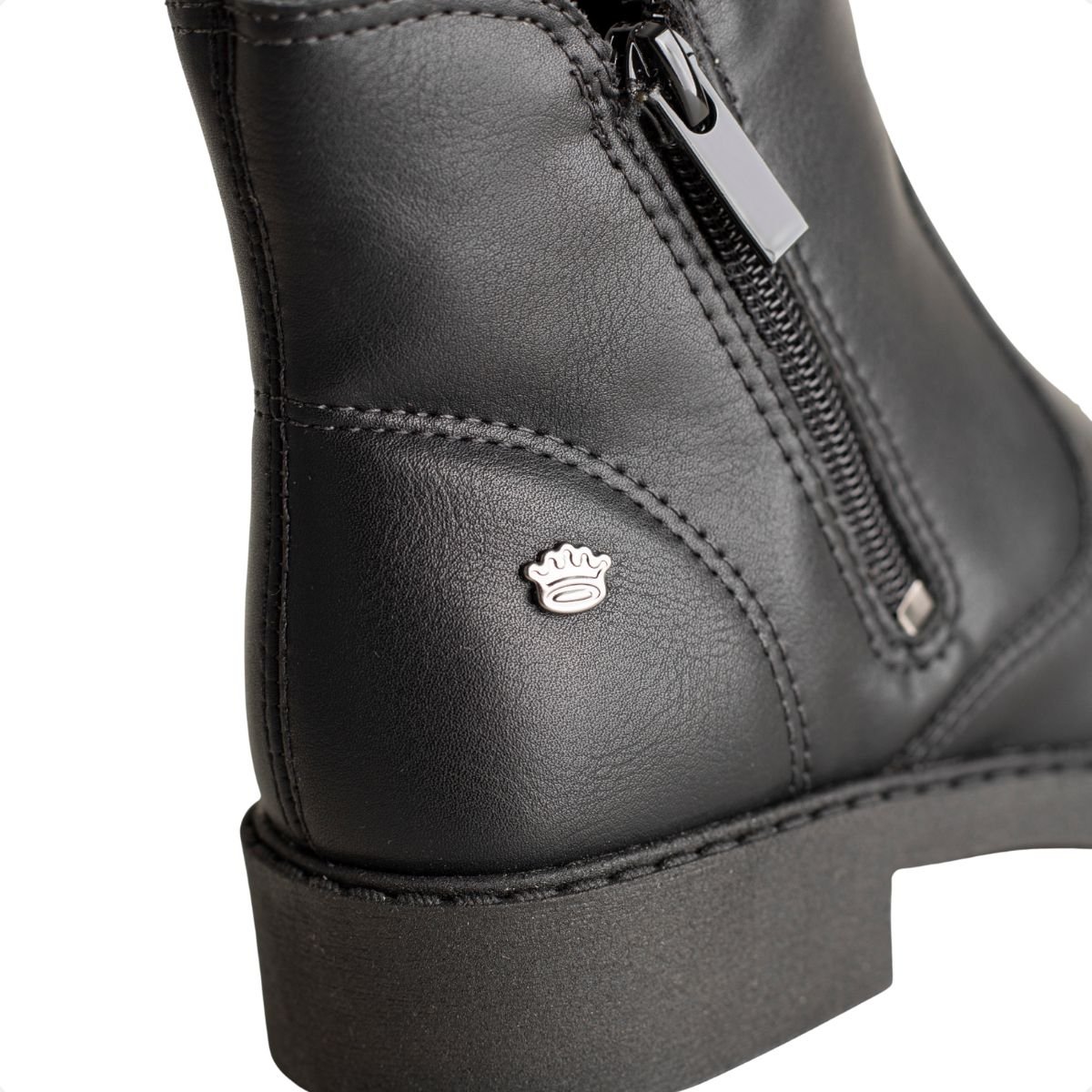 Bota Infantil Cano Curto Pink Cats Preta Preto 3