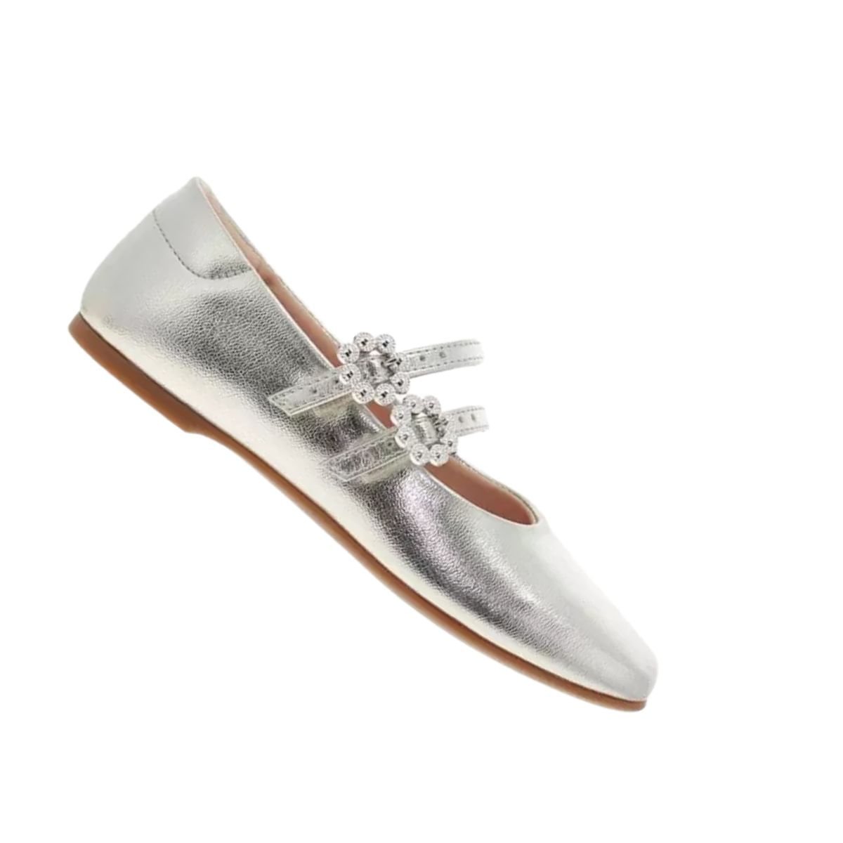 Sapatilha Infantil Molekinha Bailarina Prata Prata 6