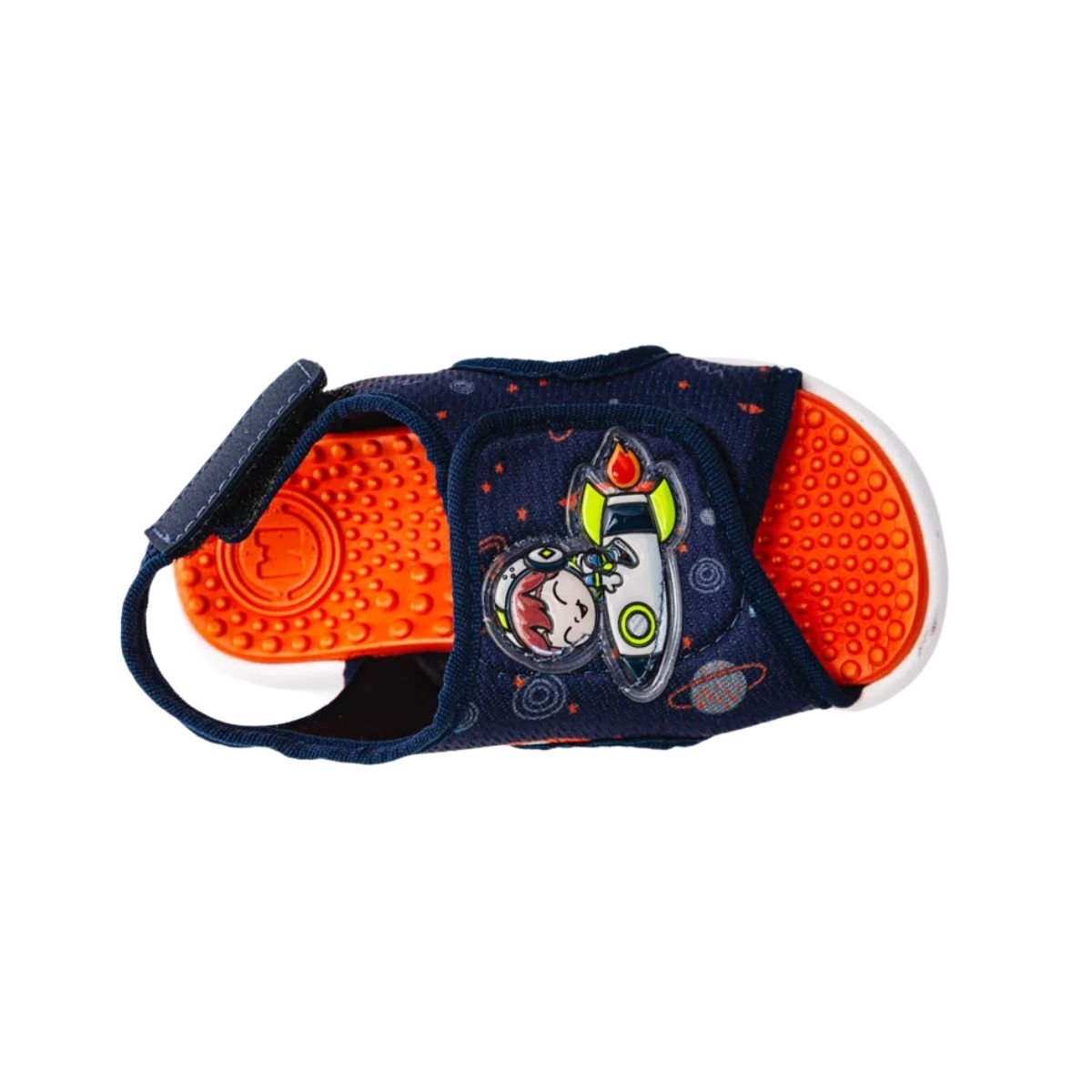 Sandália Infantil Papete Molekinho Azul E Laranja Azul Marinho 5