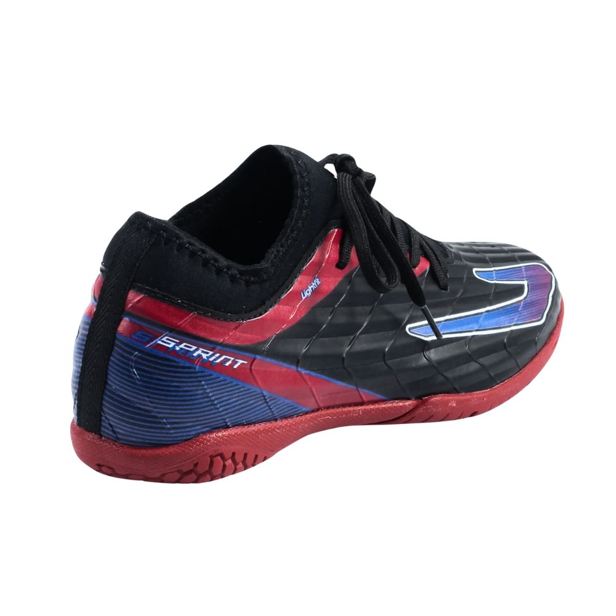 Chuteira Indoor Infantil Topper Sprint Preta E Vermelha Preto 4