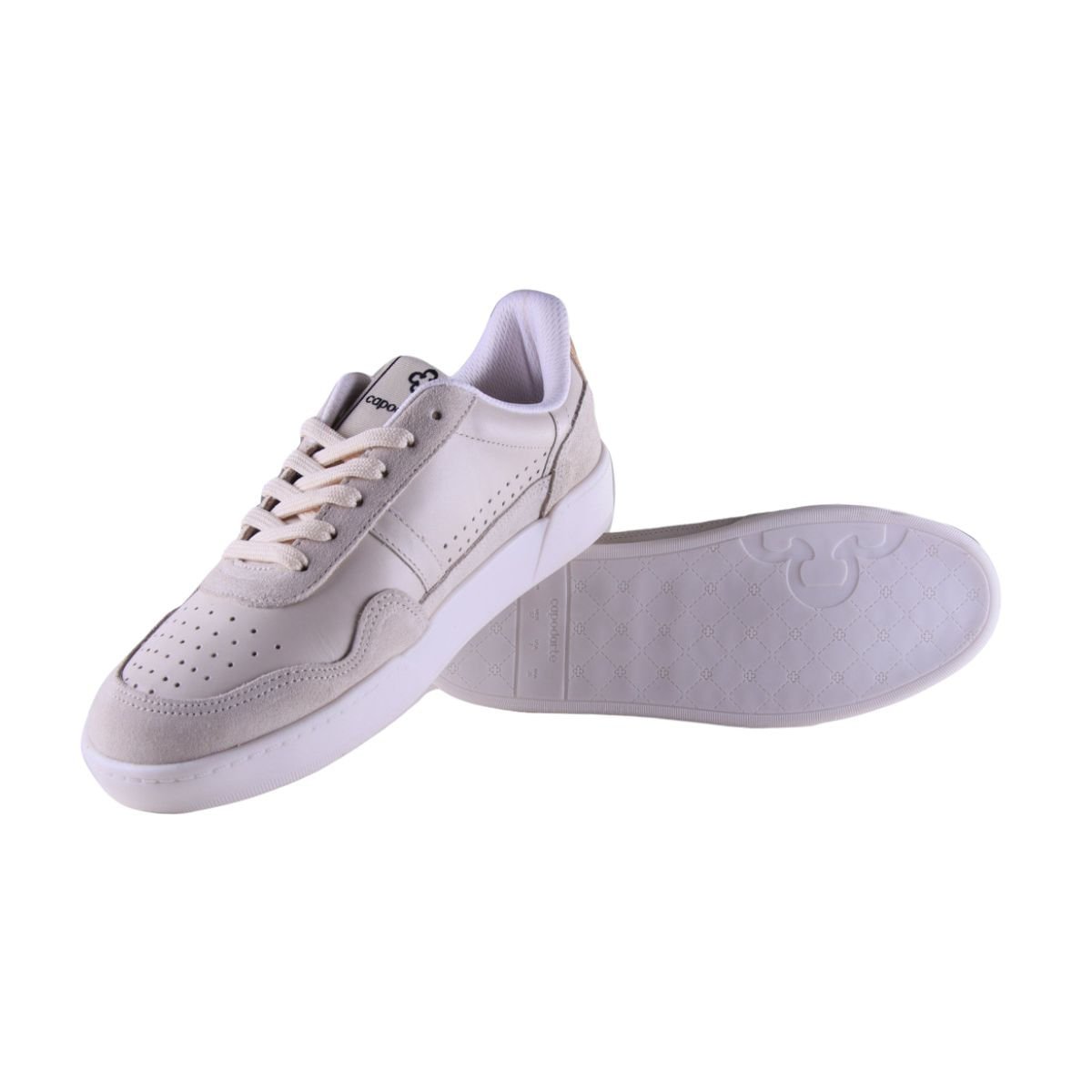 Tênis Moda Feminino Casual Capodarte Off White Bege 3