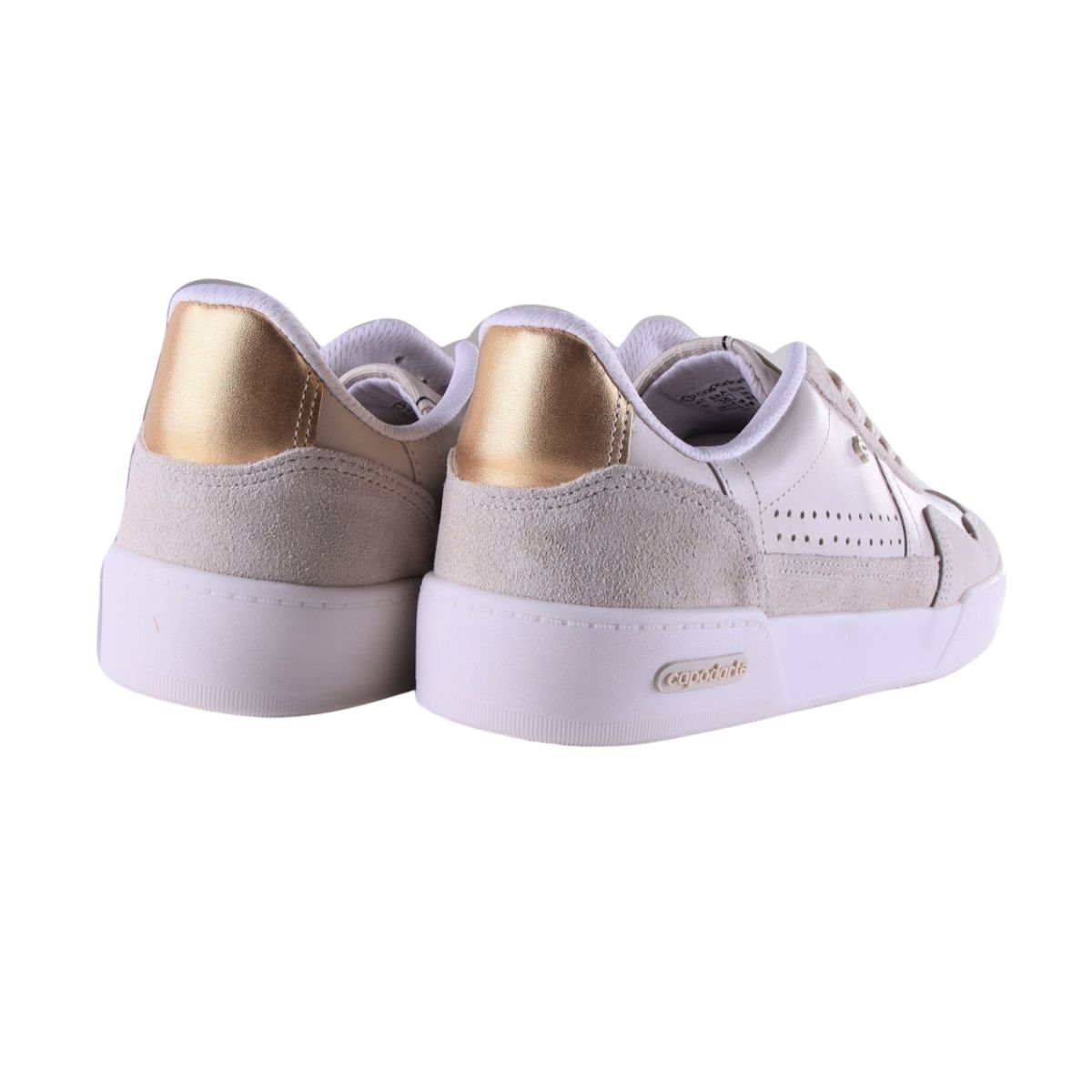 Tênis Moda Feminino Casual Capodarte Off White Bege 5