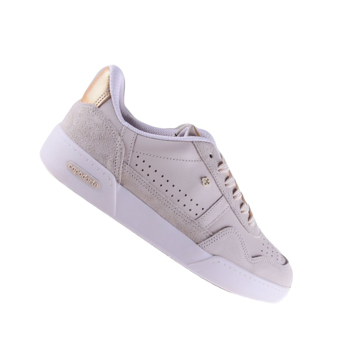 Tênis Moda Feminino Casual Capodarte Off White Bege 6