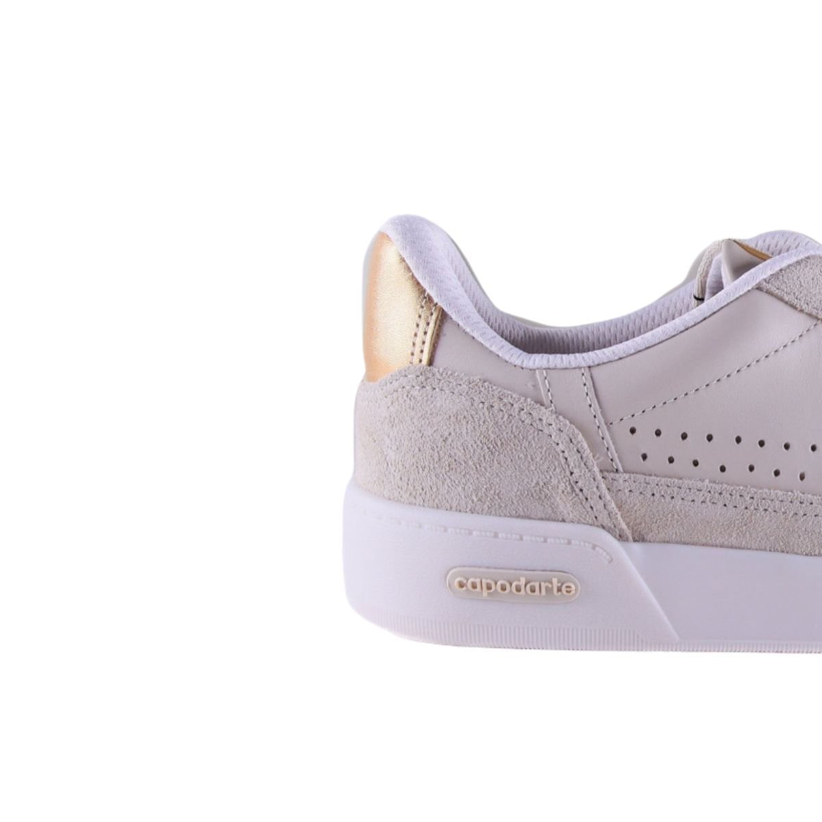Tênis Moda Feminino Casual Capodarte Off White Bege 7