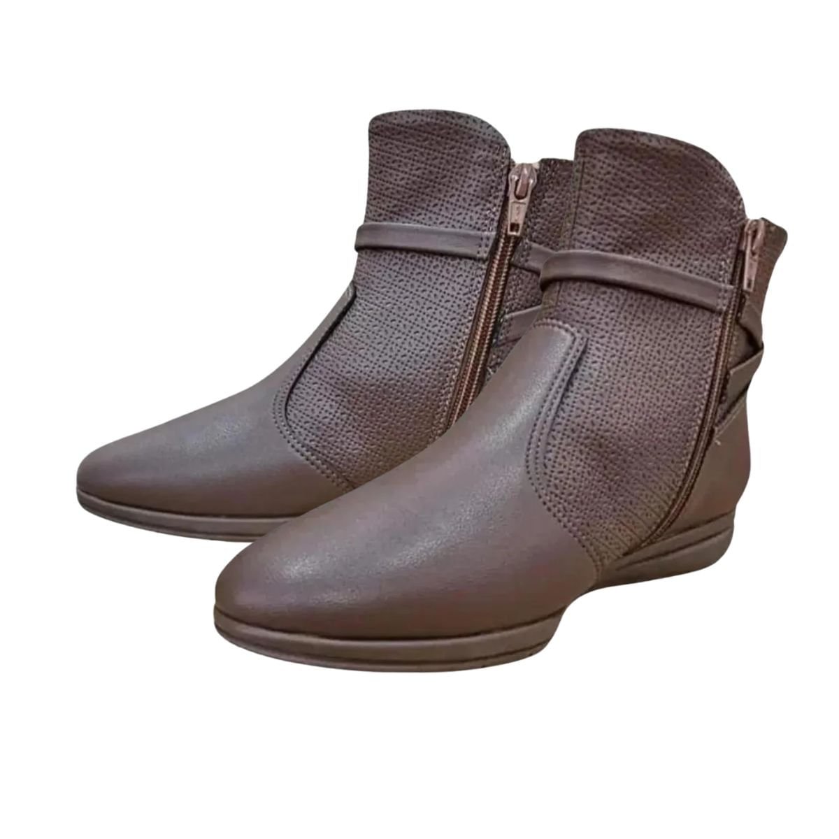 Bota Feminina Cano Baixo Piccadilly Maxi Marrom Marrom 5
