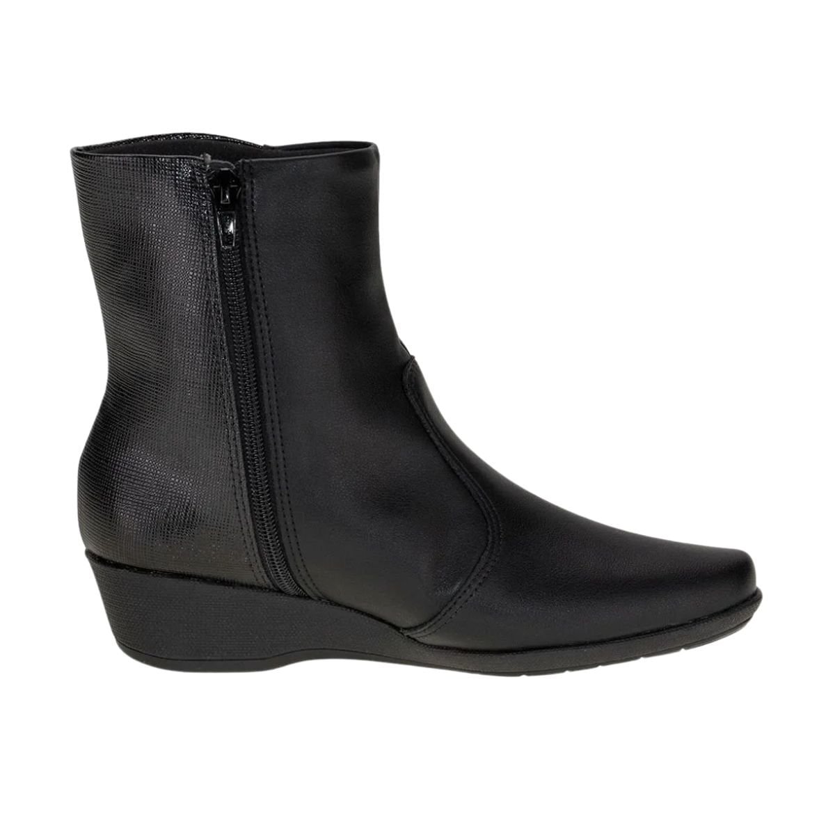 Bota Feminina Cano Baixo Piccadilly Ivone Preta Preto 5
