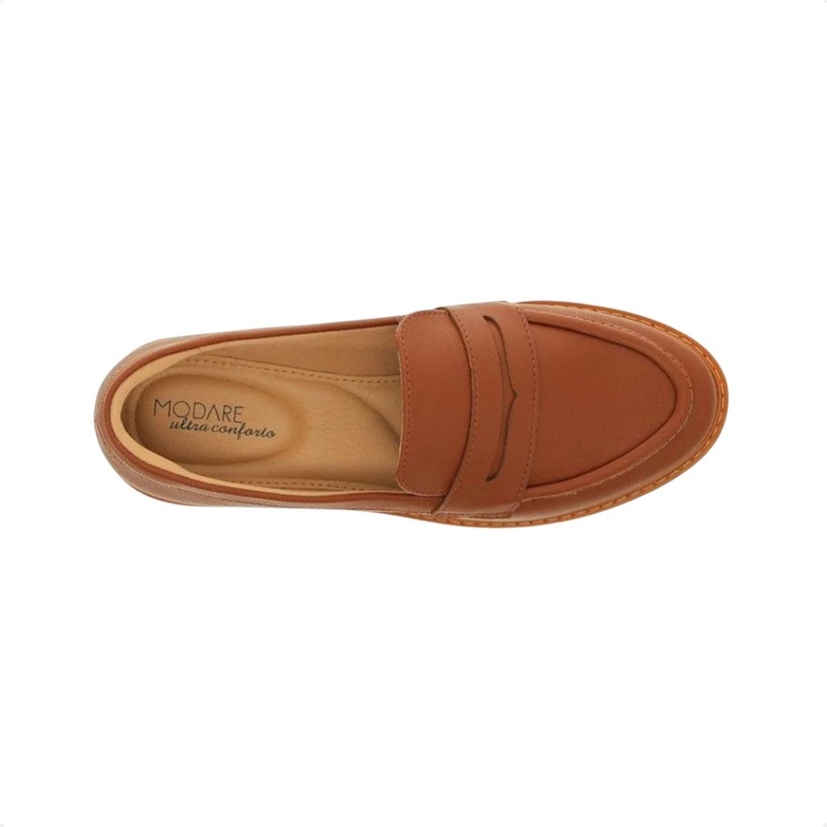 Sapato Feminino Mocassim Modare Marrom Marrom 2