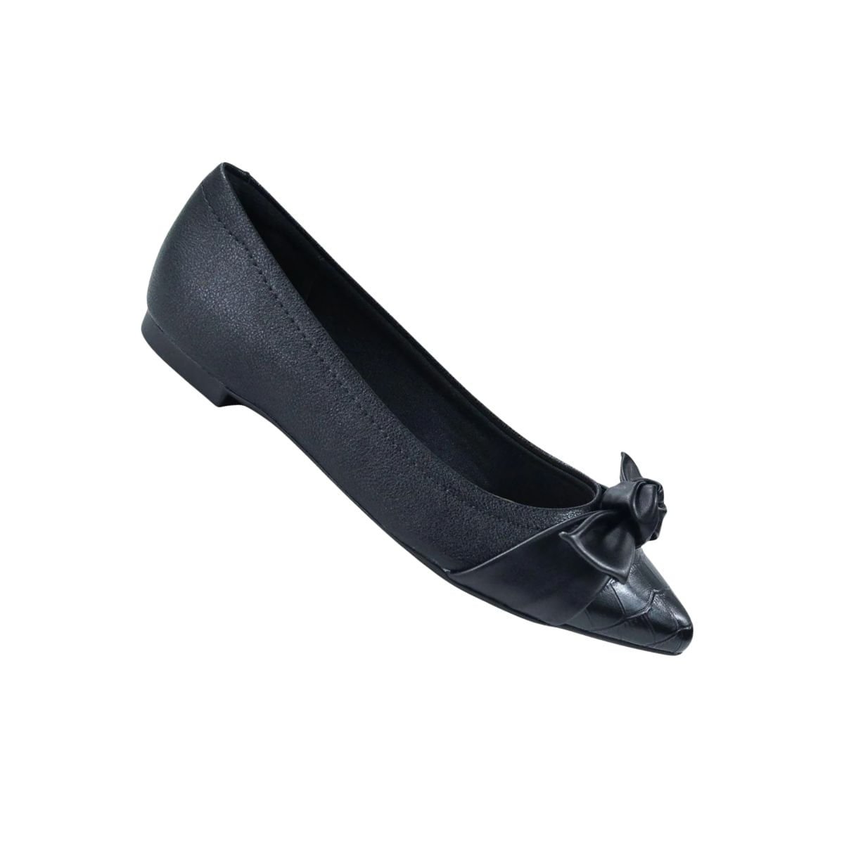 Sapatilha Feminina Bico Fino Modare Preta Preto 7