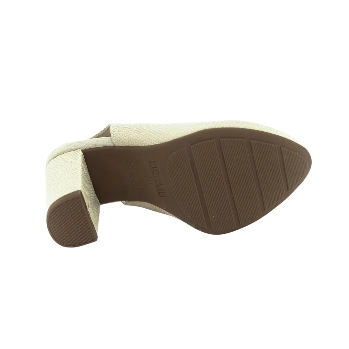 Sapato Feminino Slingback Modare Creme Bege 4